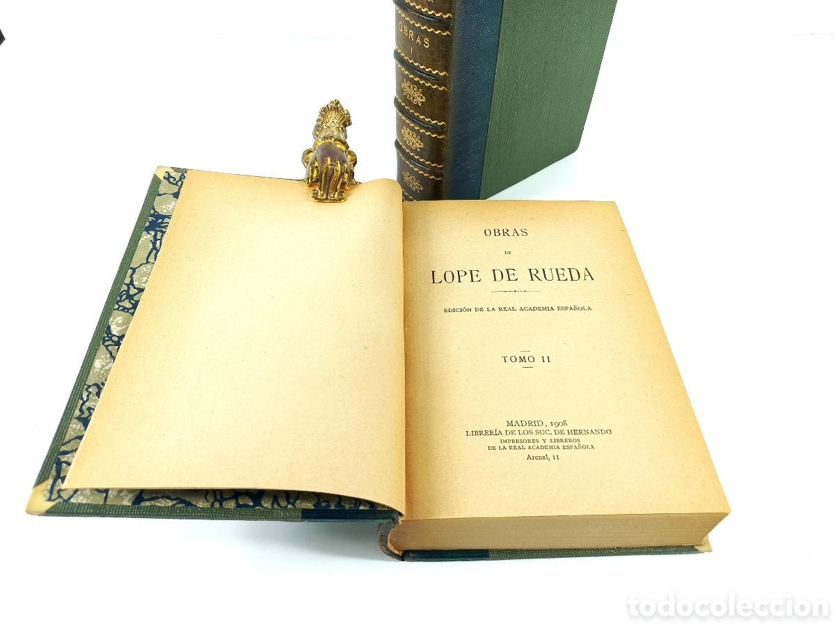Libros antiguos: Obras de Lope de Rueda. Sucesores de Hernando, 1908. - Foto 5