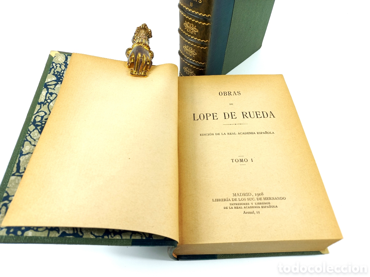 Libros antiguos: Obras de Lope de Rueda. Sucesores de Hernando, 1908. - Foto 7