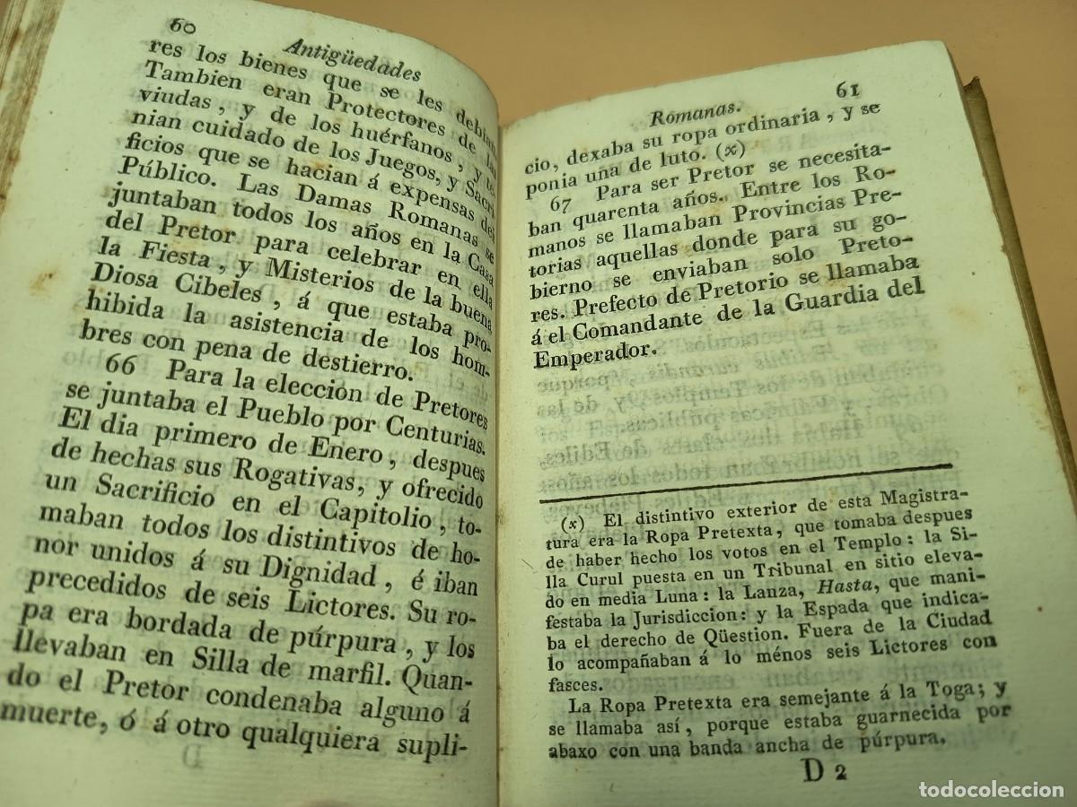 Libros antiguos: COMPENDIO DE ANTIGUEDADES ROMANAS SIGLO XVIII - Foto 5