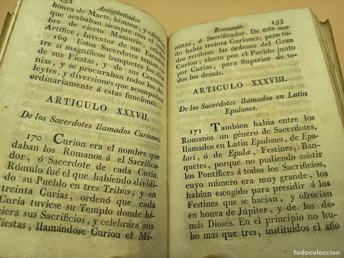 Libros antiguos: COMPENDIO DE ANTIGUEDADES ROMANAS SIGLO XVIII - Foto 6