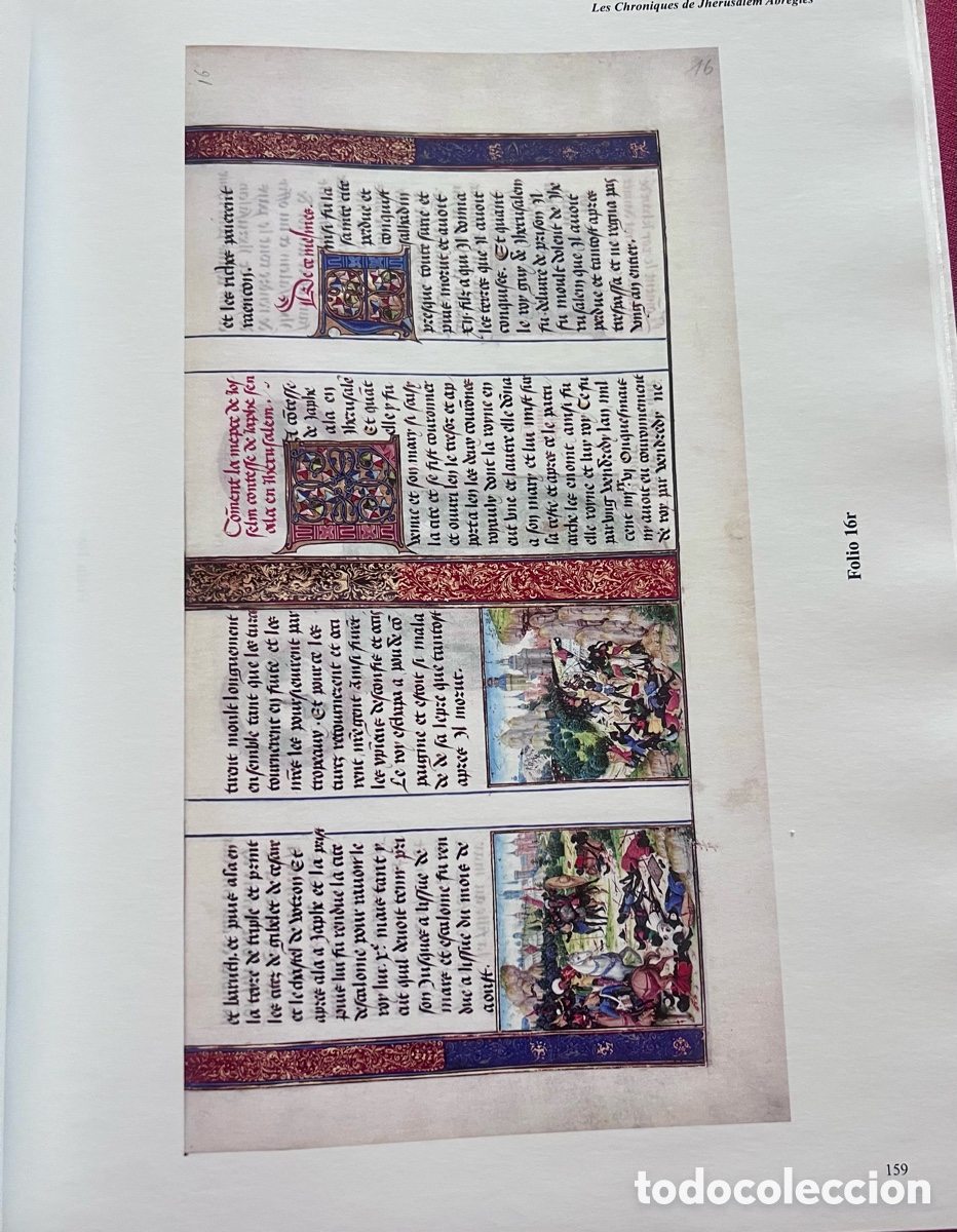 Libros antiguos: Las Cr&oacute;nicas de Jerusal&eacute;n abreviadas . Facs&iacute;mil Scriptorium. Con libro de estudio. - Foto 16
