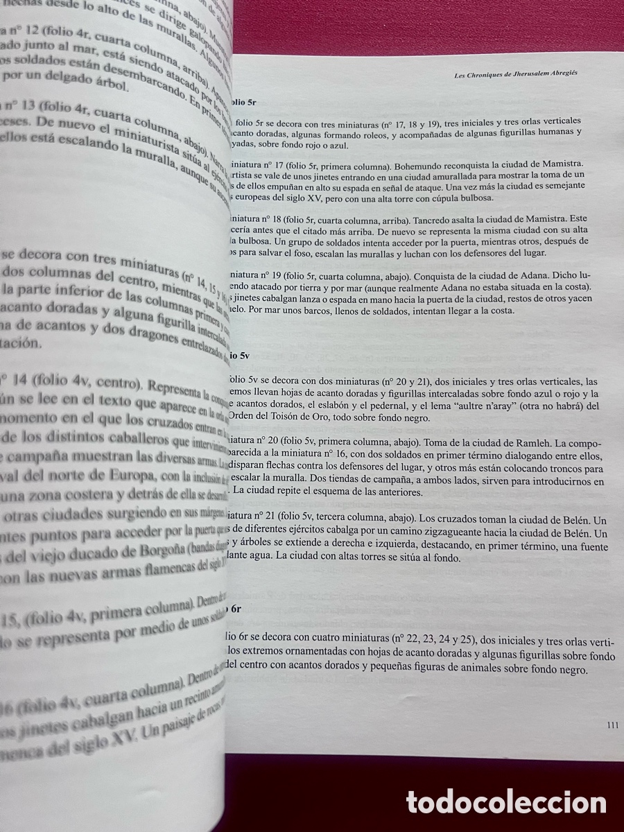 Libros antiguos: Las Cr&oacute;nicas de Jerusal&eacute;n abreviadas . Facs&iacute;mil Scriptorium. Con libro de estudio. - Foto 17