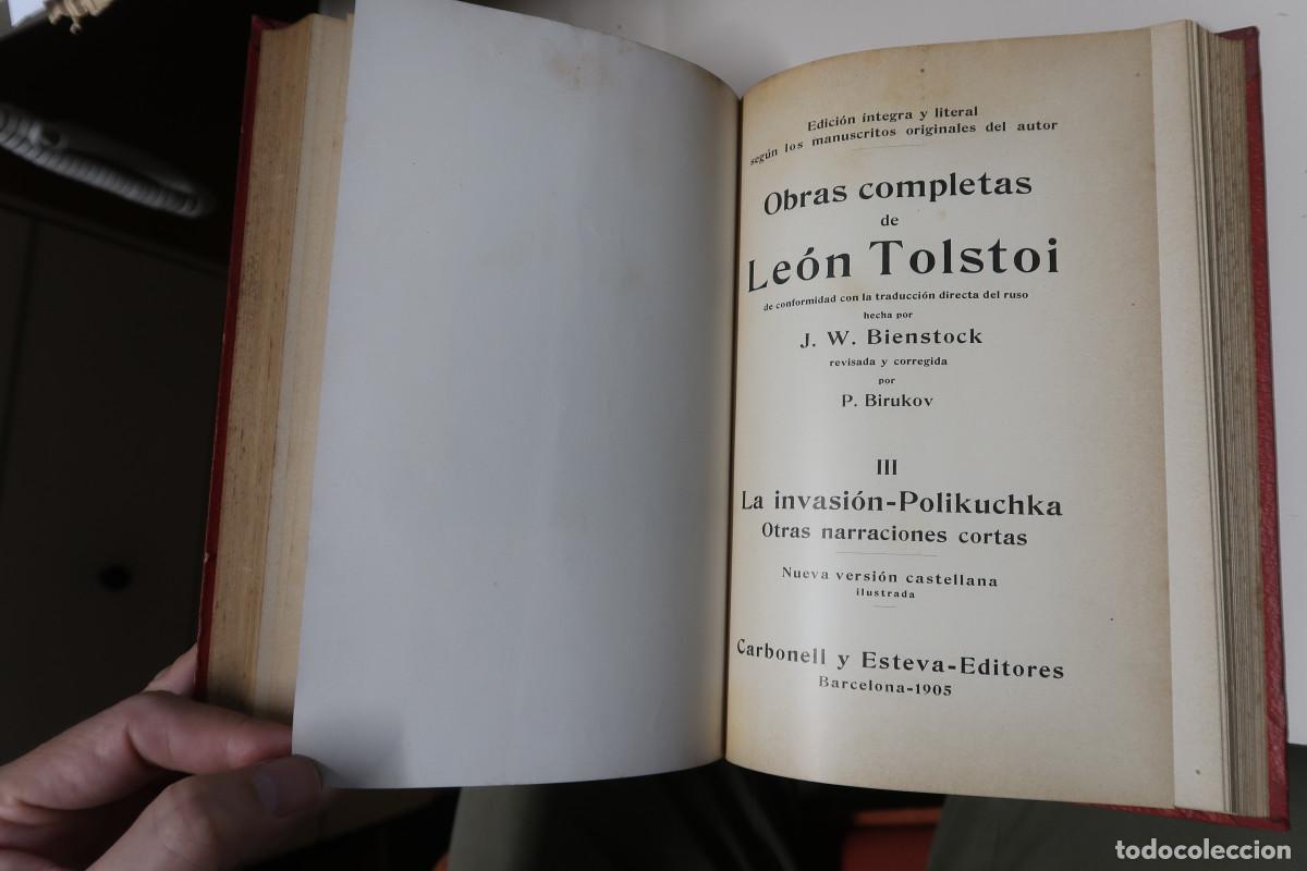 Libros antiguos: OBRAS COMPLETAS DE LEON TOLSTOI - TOLSTOI, LEON - Foto 10