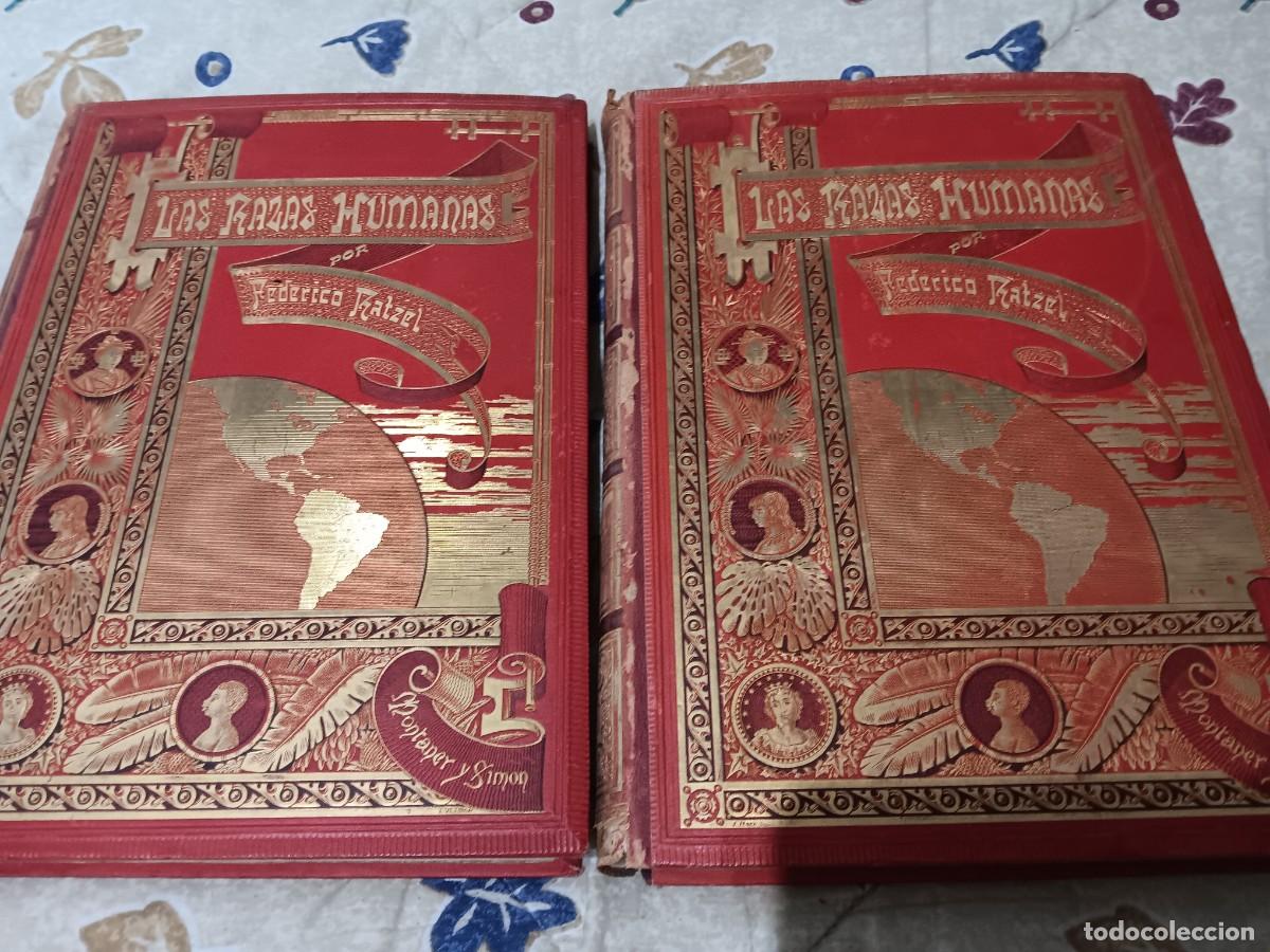 Libros antiguos: Las razas Humanas por Federico Ratze 1889l