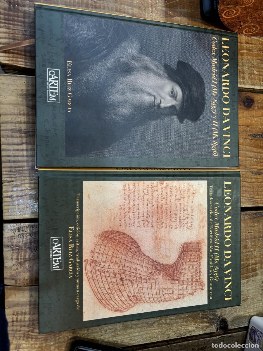 Libros antiguos: NO ENV&Iacute;O. Facs&iacute;mil de los C&oacute;dices Madrid I-II de Leonardo da Vinci codex + transcripccion (2 Vol) - Foto 9