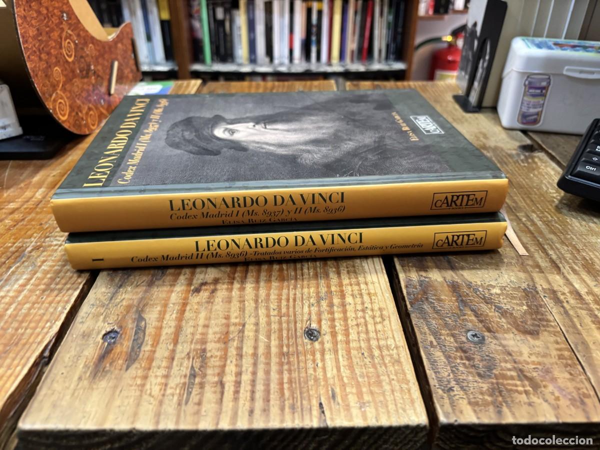 Libros antiguos: NO ENV&Iacute;O. Facs&iacute;mil de los C&oacute;dices Madrid I-II de Leonardo da Vinci codex + transcripccion (2 Vol) - Foto 10