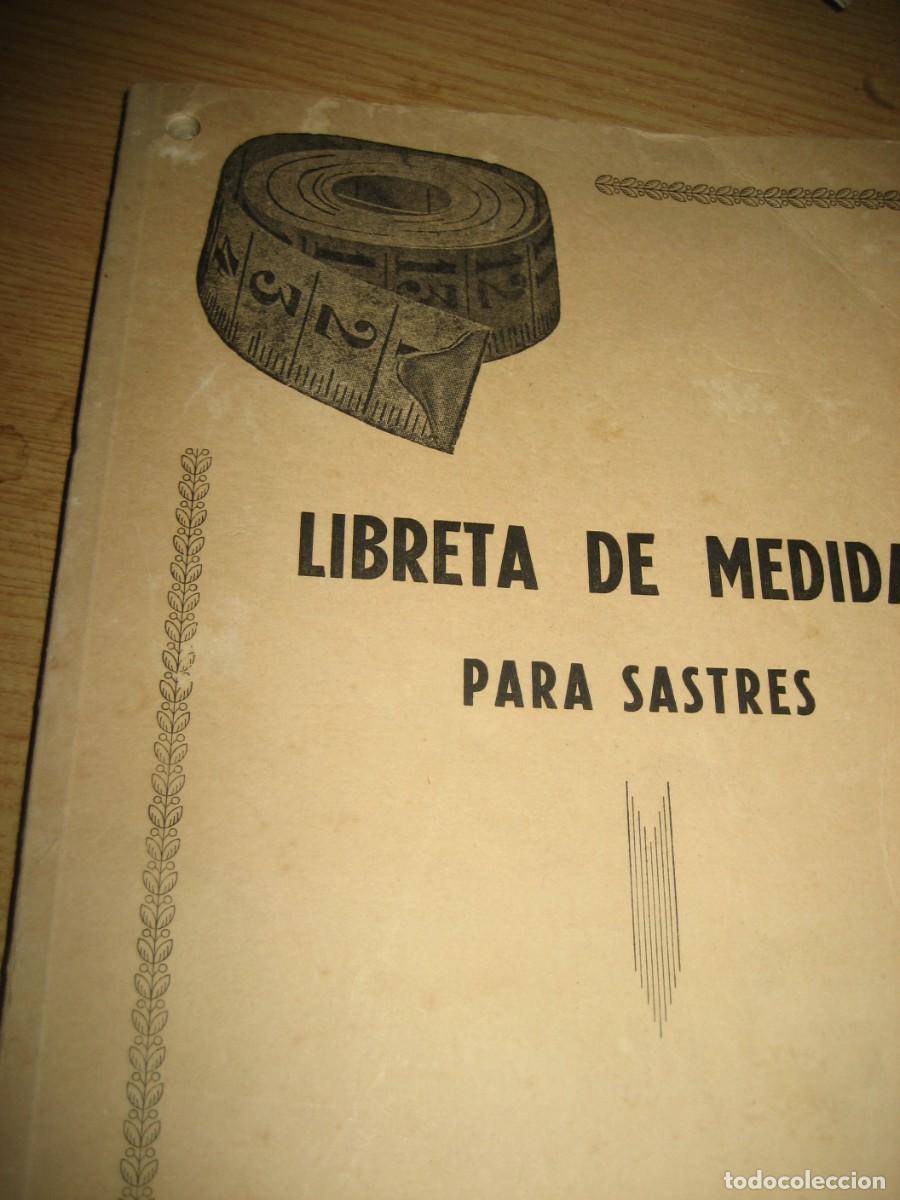 Libros antiguos: antigua libreta de medidas para sastres , con fichas para medidas , pruebas ...