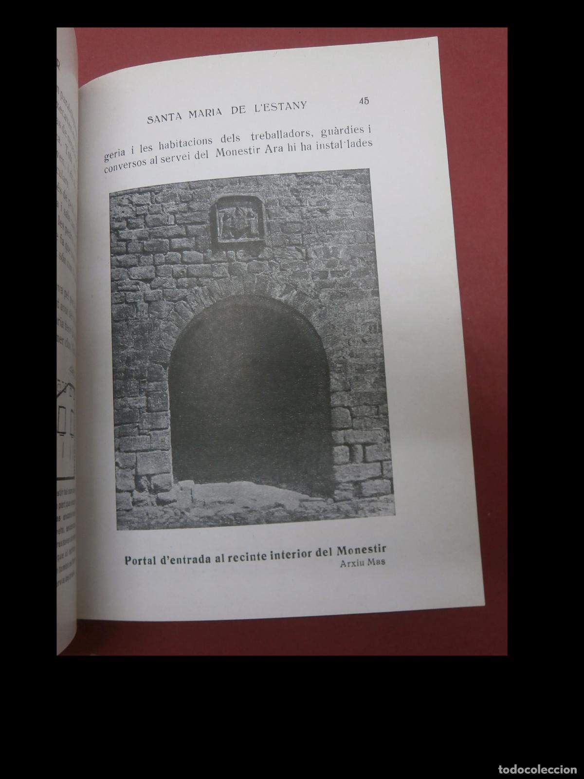 Libros antiguos: Monestir de Santa Maria de lEstany. Joan Codina - Foto 2