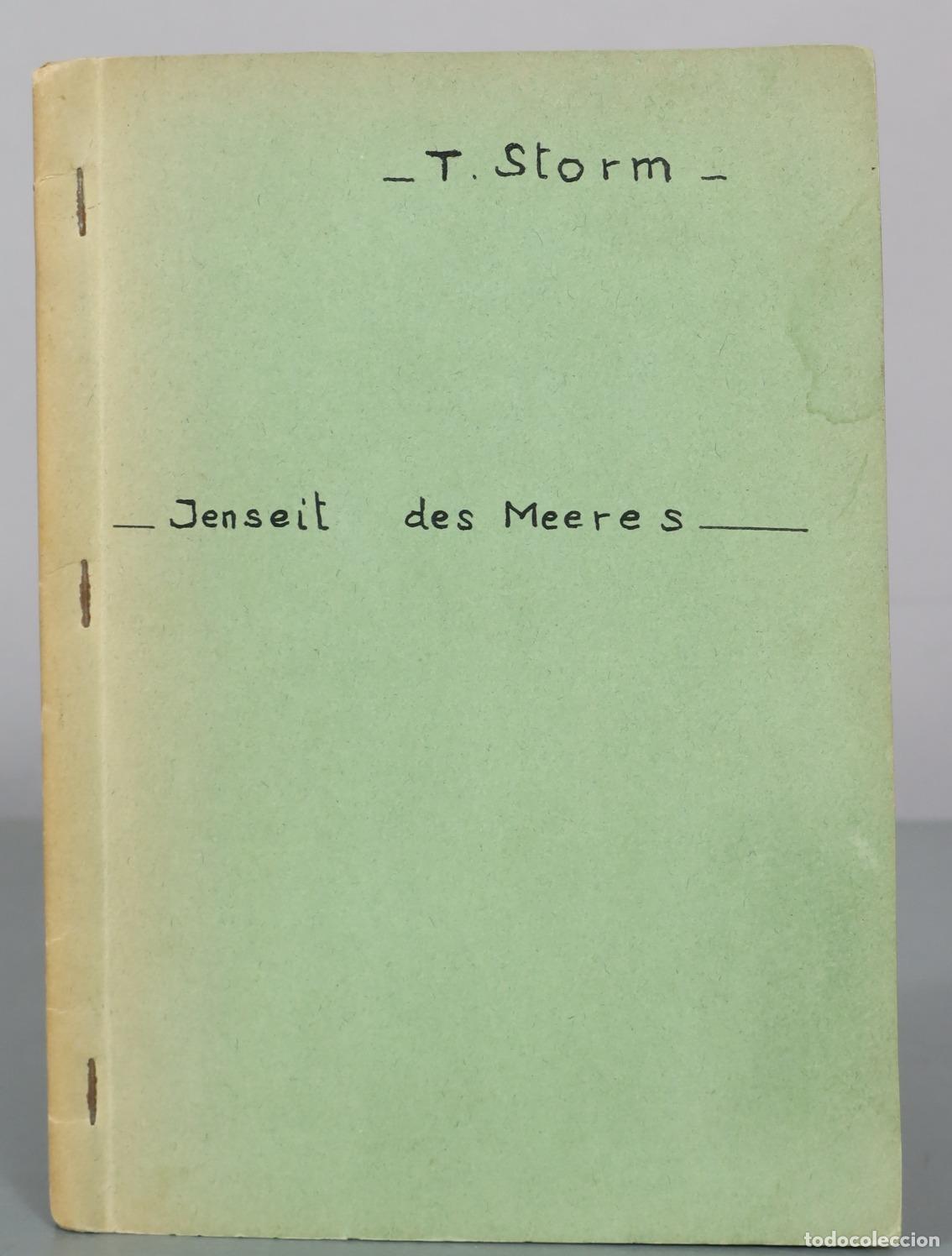 Libros antiguos: 1908 Von Jenseit des Meeres - Theodor Storm - Verlag des Volksbildungsvereins zu Wiesbaden