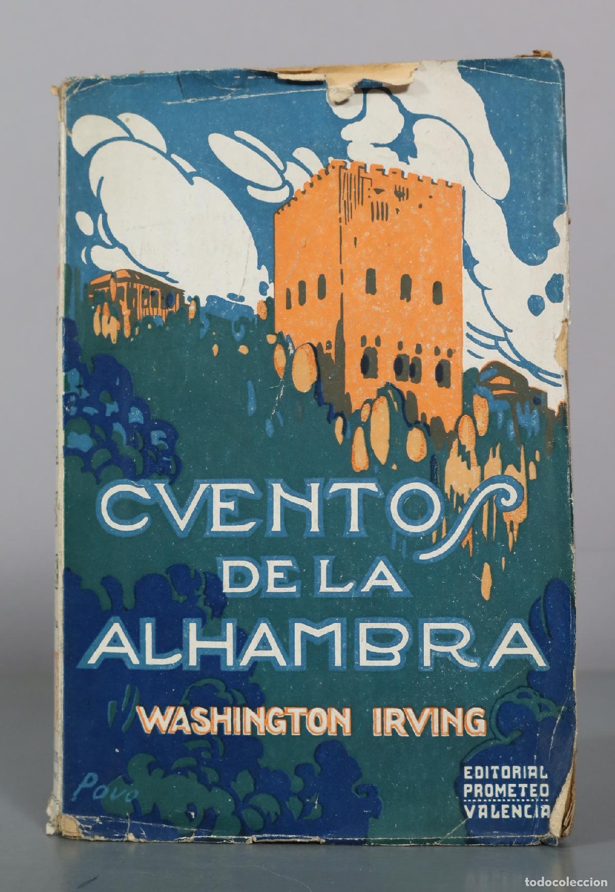 Libros antiguos: Cuentos de la Alhambra - Washington Irving - Editorial Prometeo