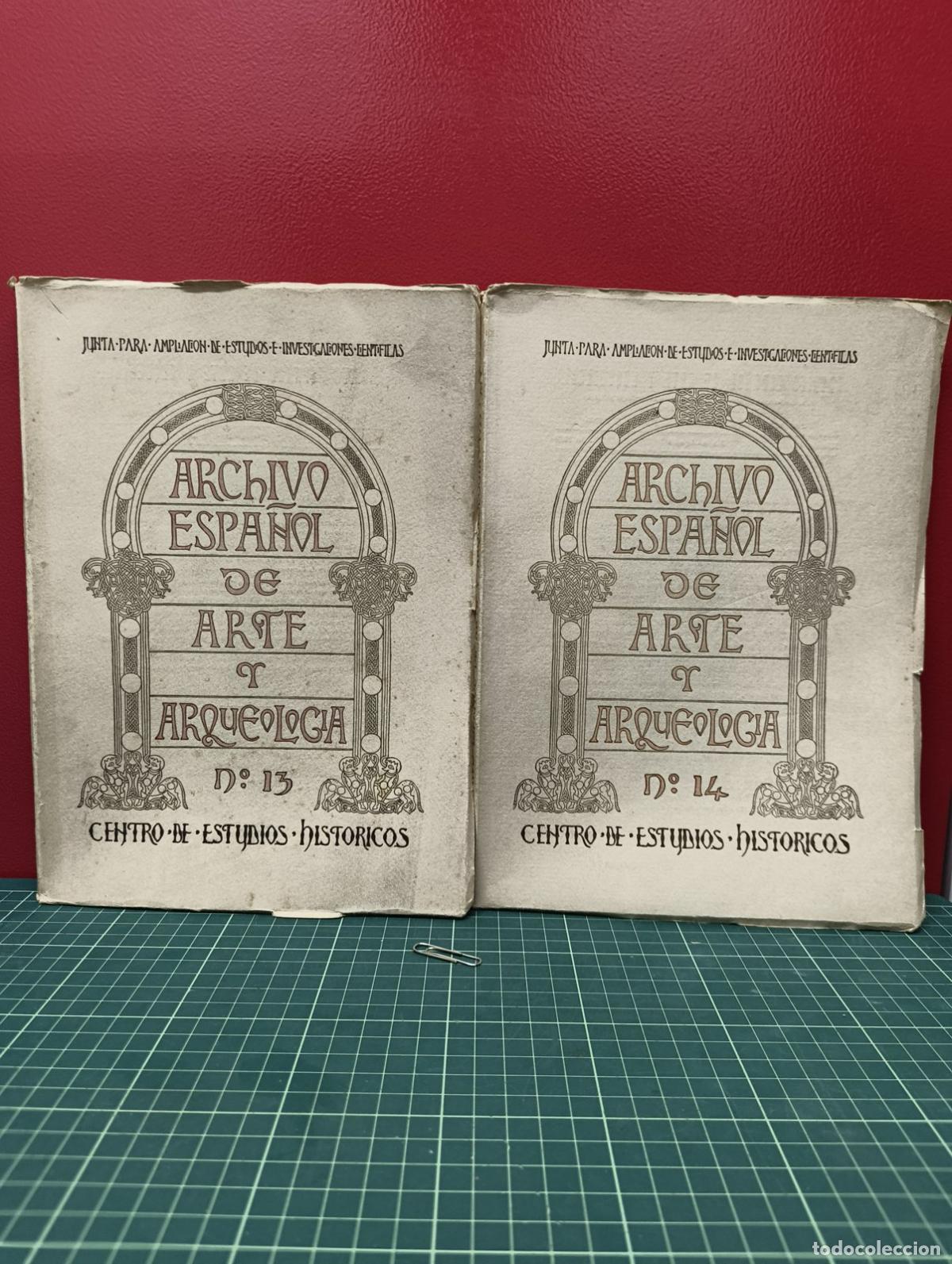Libros antiguos: Archivo Espa&ntilde;ol de Arte y Arqueolog&iacute;a n&ordm; 13 y 14 - Centro de Estudios Hist&oacute;ricos