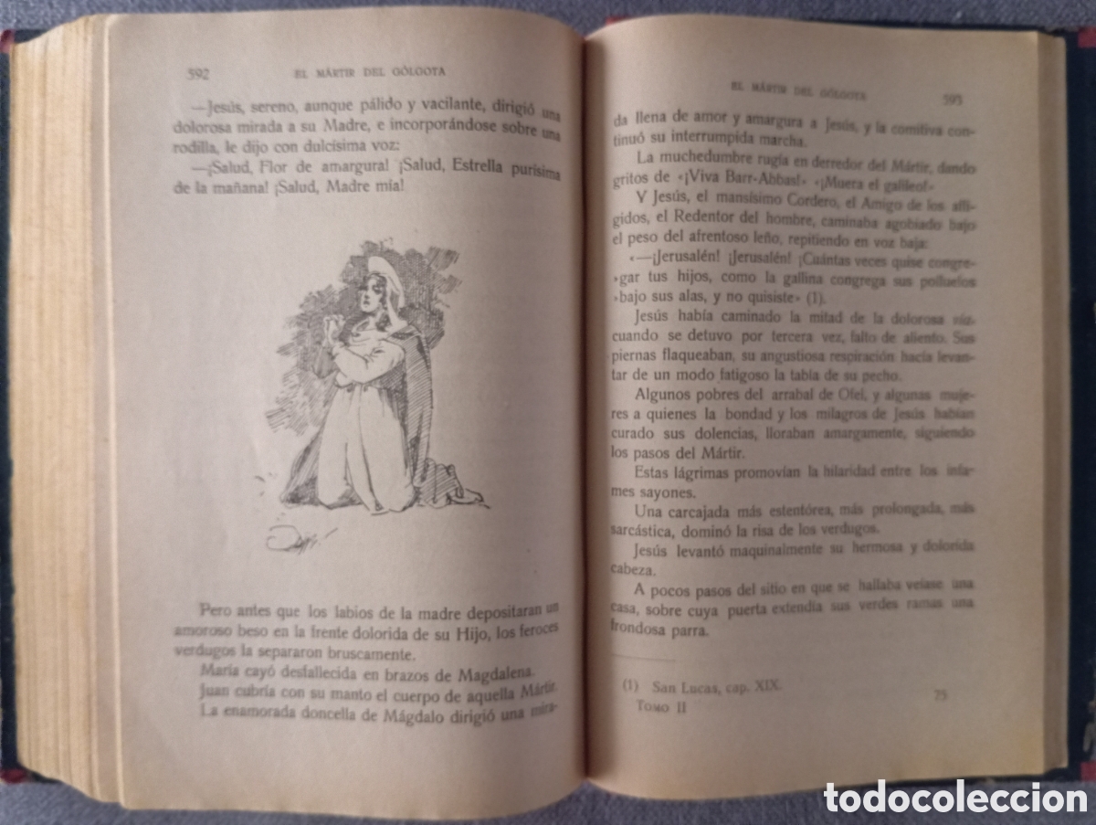 Libros antiguos: EL MARTIR DEL GOLFOTA TOMO II - Foto 6