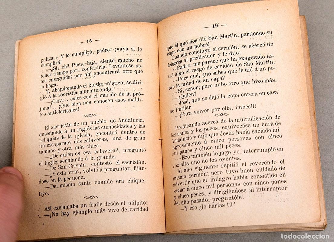 Libros antiguos: CHASCARRILLOS ANTICLERICALES - C. 1900 - EL MOT&Iacute;N - Foto 5