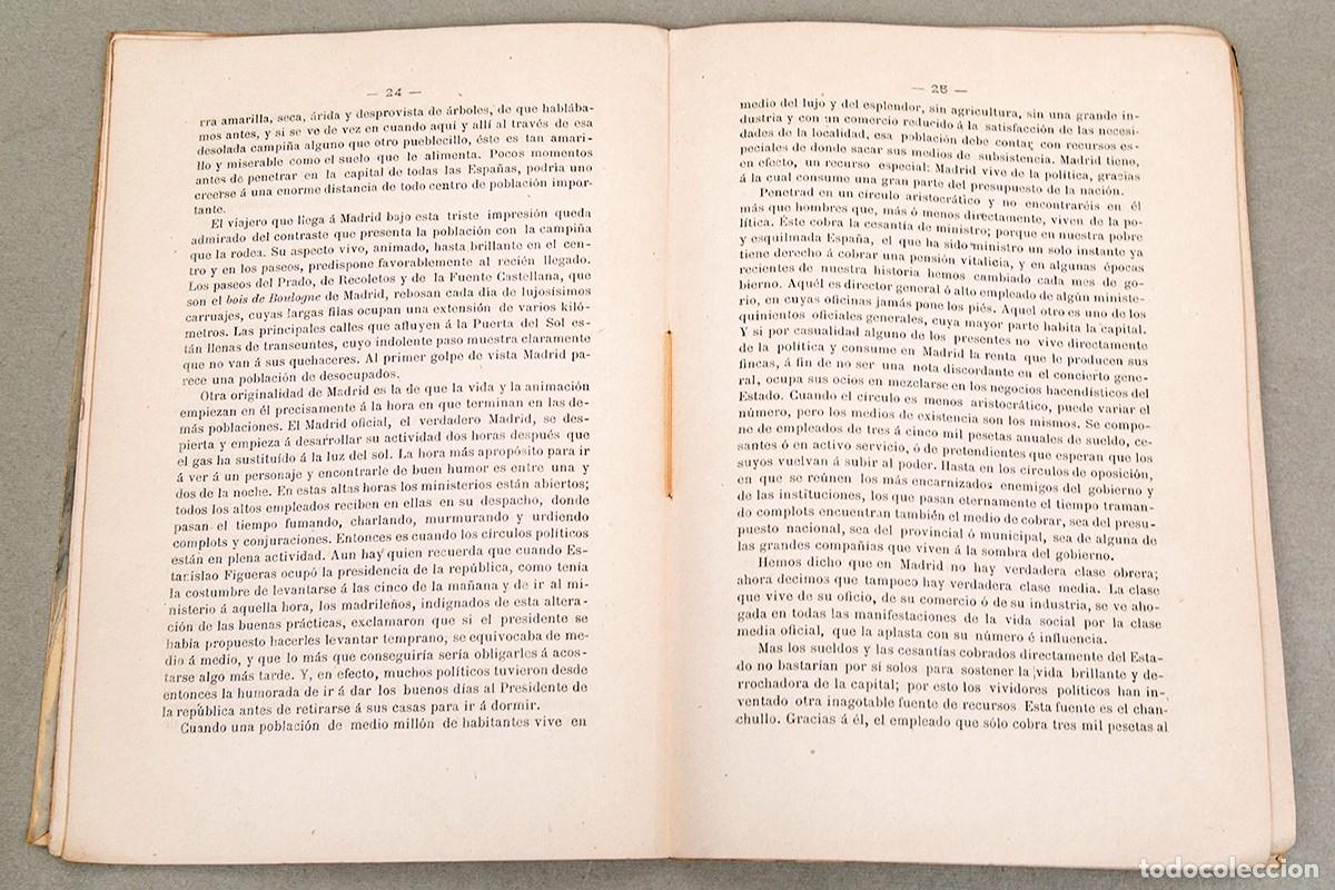 Libros antiguos: ESPA&Ntilde;A TAL CUAL ES - VALENTIN ALMIRALL - 1886 - Foto 4