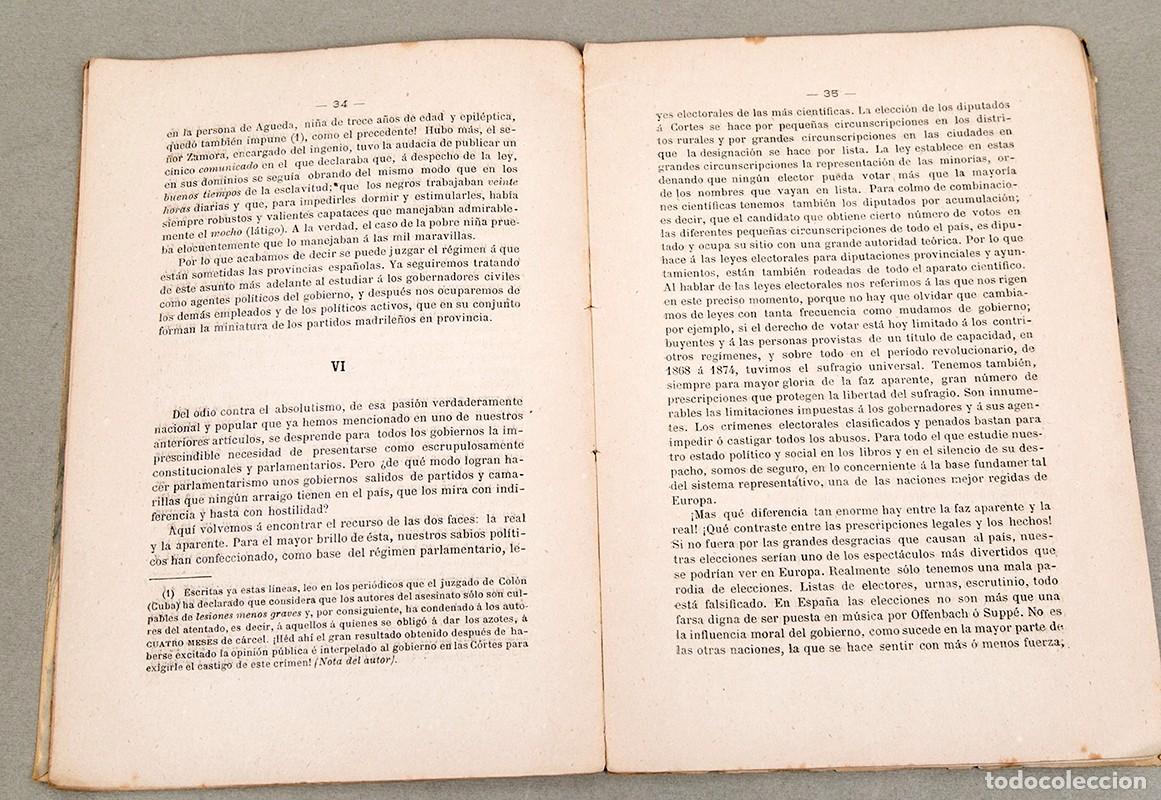 Libros antiguos: ESPA&Ntilde;A TAL CUAL ES - VALENTIN ALMIRALL - 1886 - Foto 5