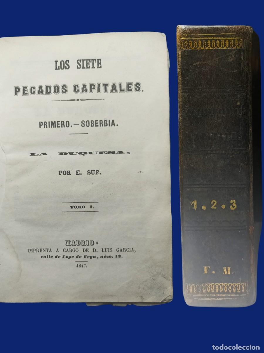 Libros antiguos: LOS SIETE PECADOS CAPITALES. EUGENIO SUE. TOMOS 1, 2 Y 3. 1847-1848