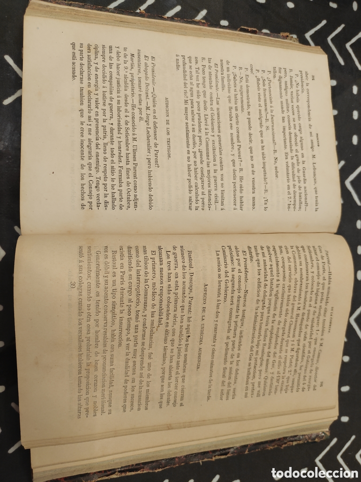 Libros antiguos: La Commune de Paris + Proceso de la Commune &ndash; Jos&eacute; Codina - 1871 - Foto 4