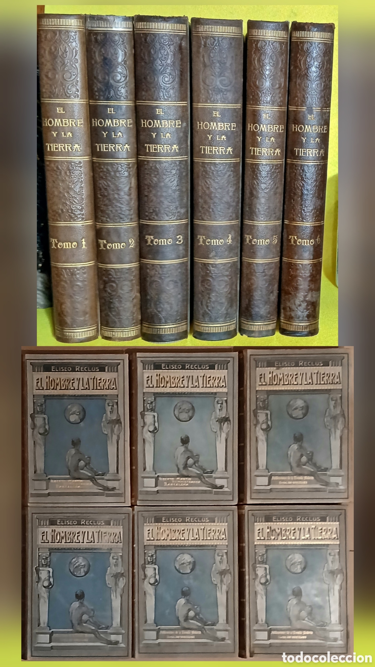 Libros antiguos: El hombre y la Tierra, Eliseo Reclus