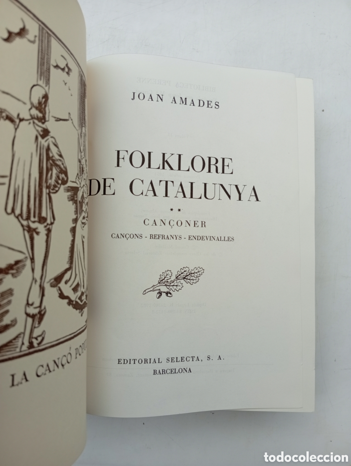 Libros antiguos: Folklore de Catalunya Joan Amades - Foto 2