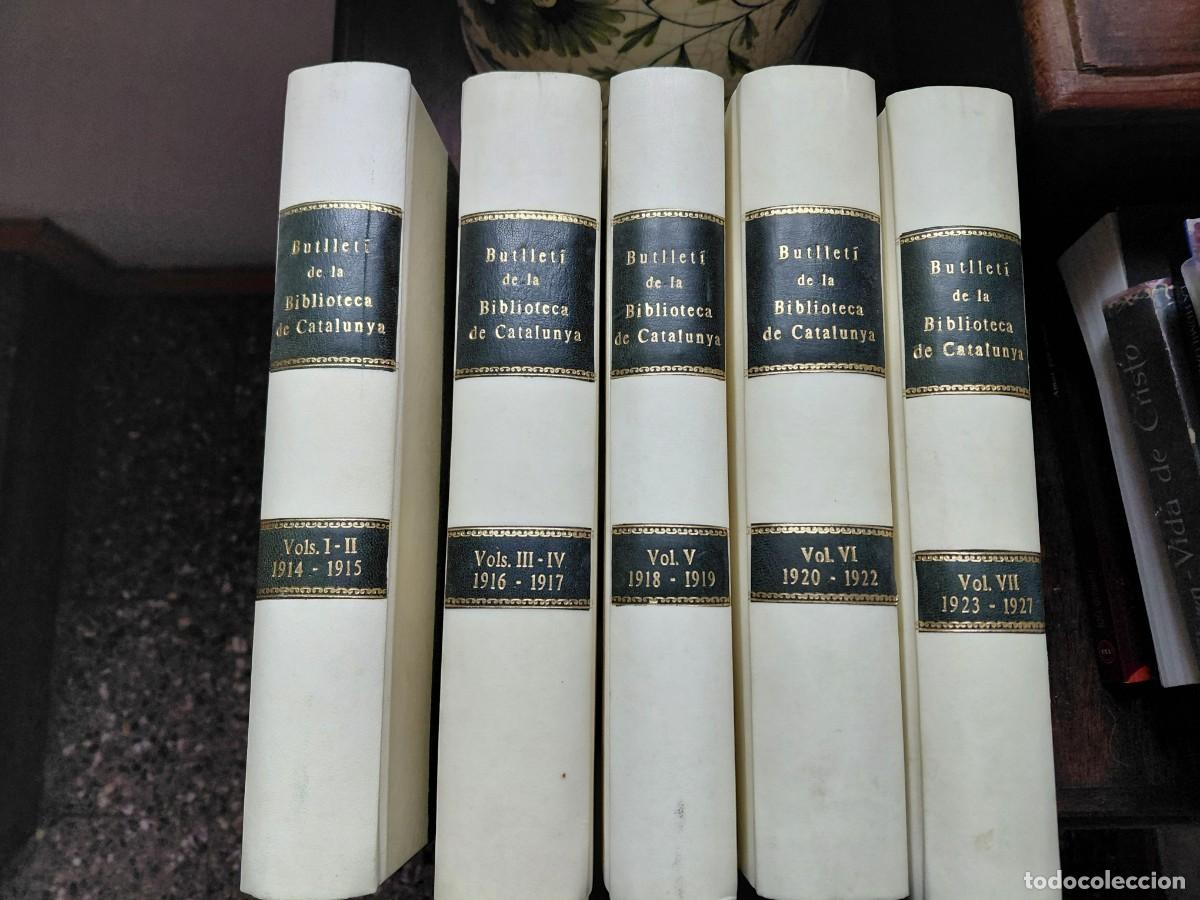 Libros antiguos: BUTLLET&Iacute; DE LA BIBLIOTECA DE CATALUNYA - Foto 1