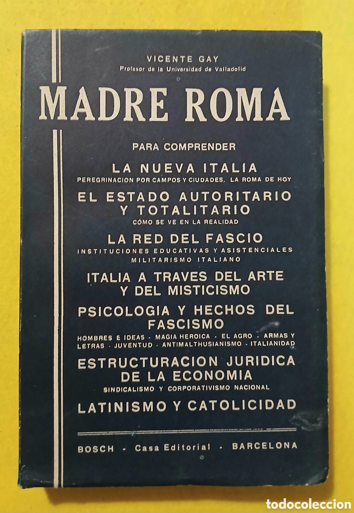 Libros antiguos: Madre Roma por Vicente Gay