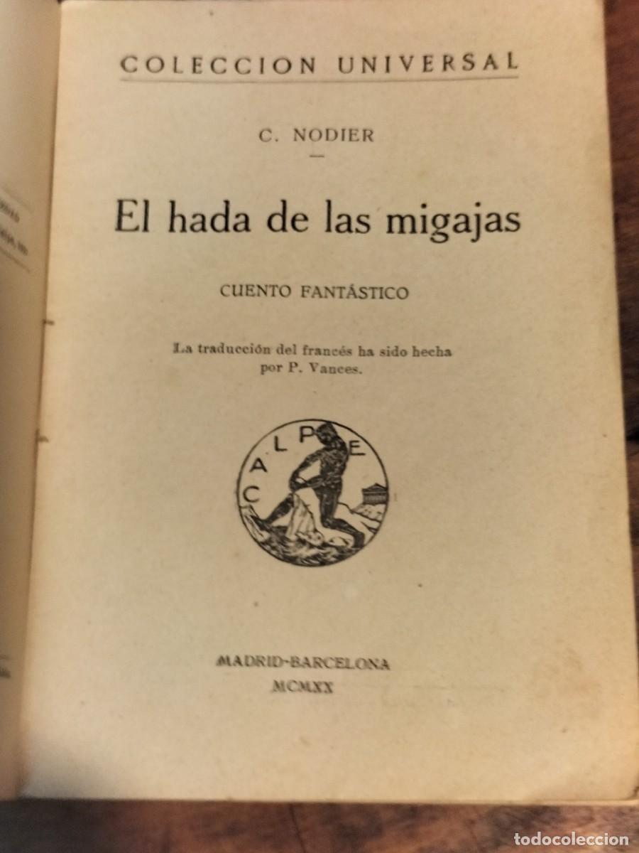 Libros antiguos: El hada de las migajas. 1920 .coleccion universal - Foto 1