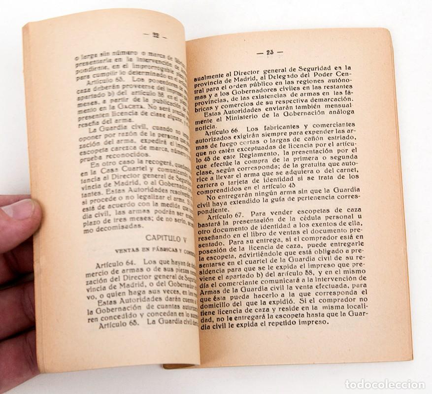 Libros antiguos: ARMAS Y EXPLOSIVOS - LEYES DE LA REP&Uacute;BLICA - 1935 - Foto 4