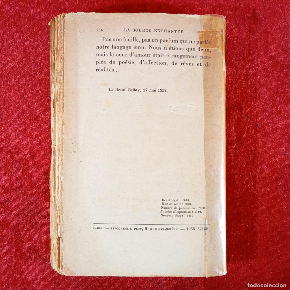 Libros antiguos: JEAN DE LA BR&Egrave;TE - LA SOURCE ENCHANT&Egrave;E - LIBRAIRIE PLON, PARIS / 848 - Foto 2