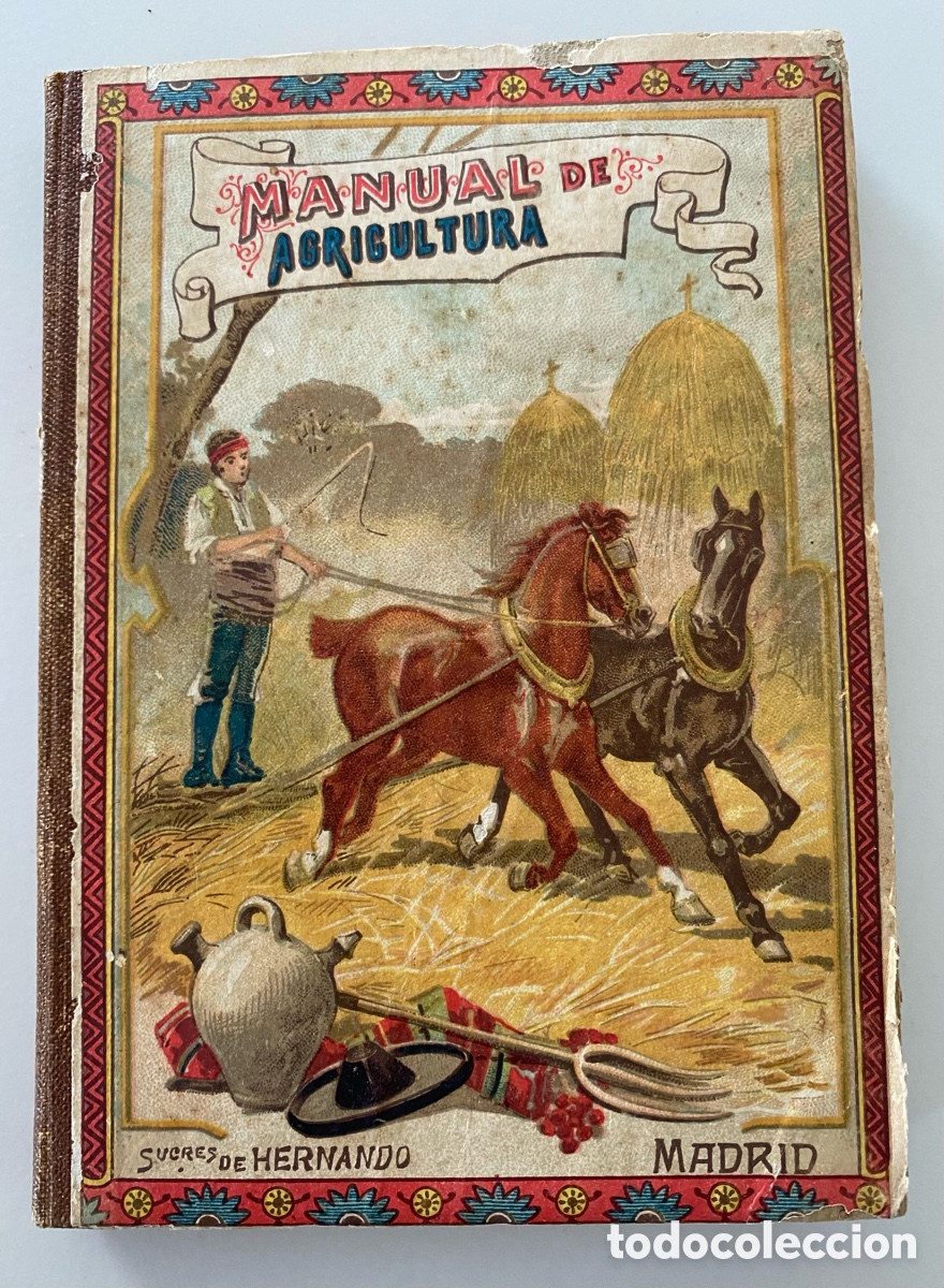 Libros antiguos: Manual de Agricultura