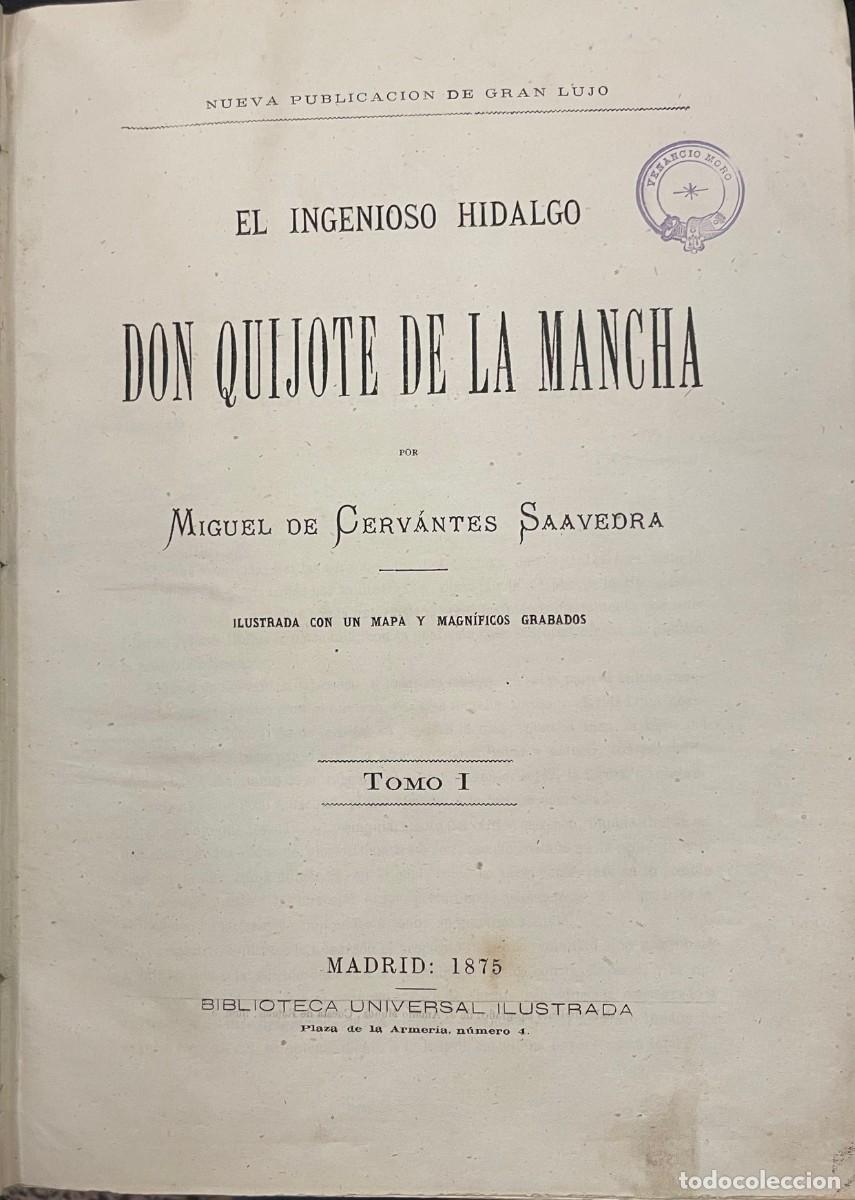 Libros antiguos: El Ingenioso Hidalgo Don Quijote de la Mancha - Foto 2