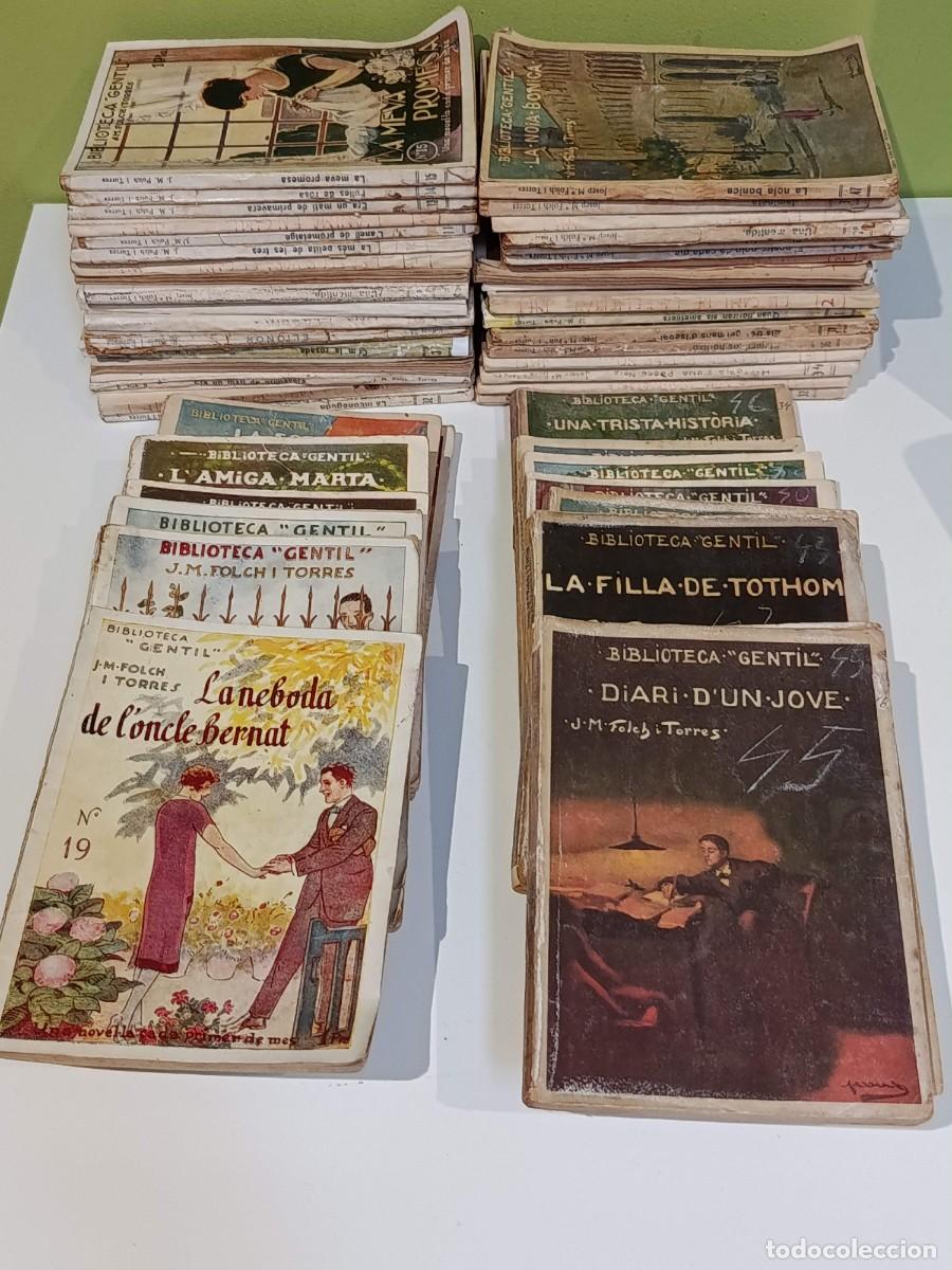 Libros antiguos: Lote 53 novelas Biblioteca Gentil