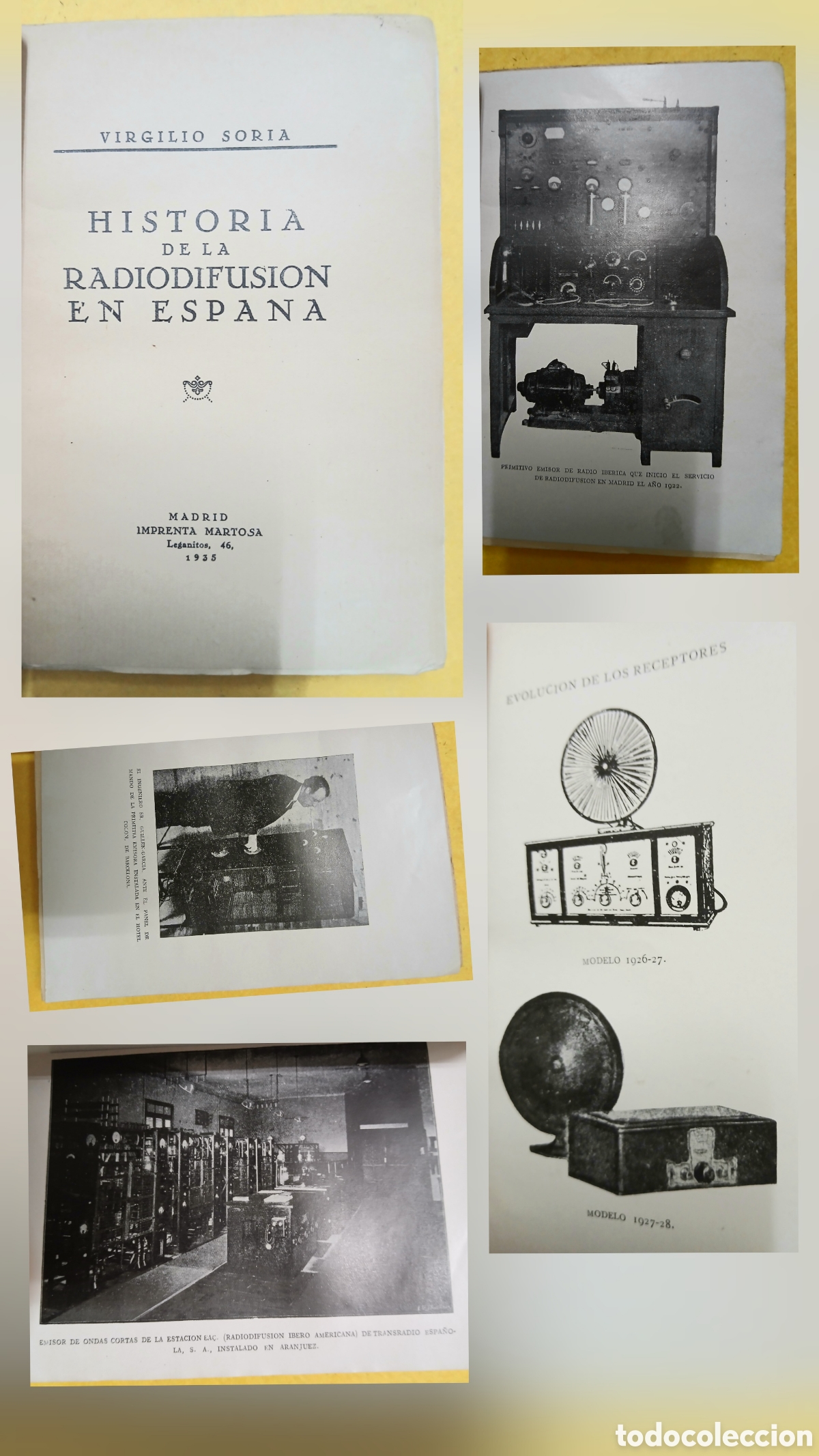 Libros antiguos: Historia de la radiodifusi&oacute;n en Espa&ntilde;a