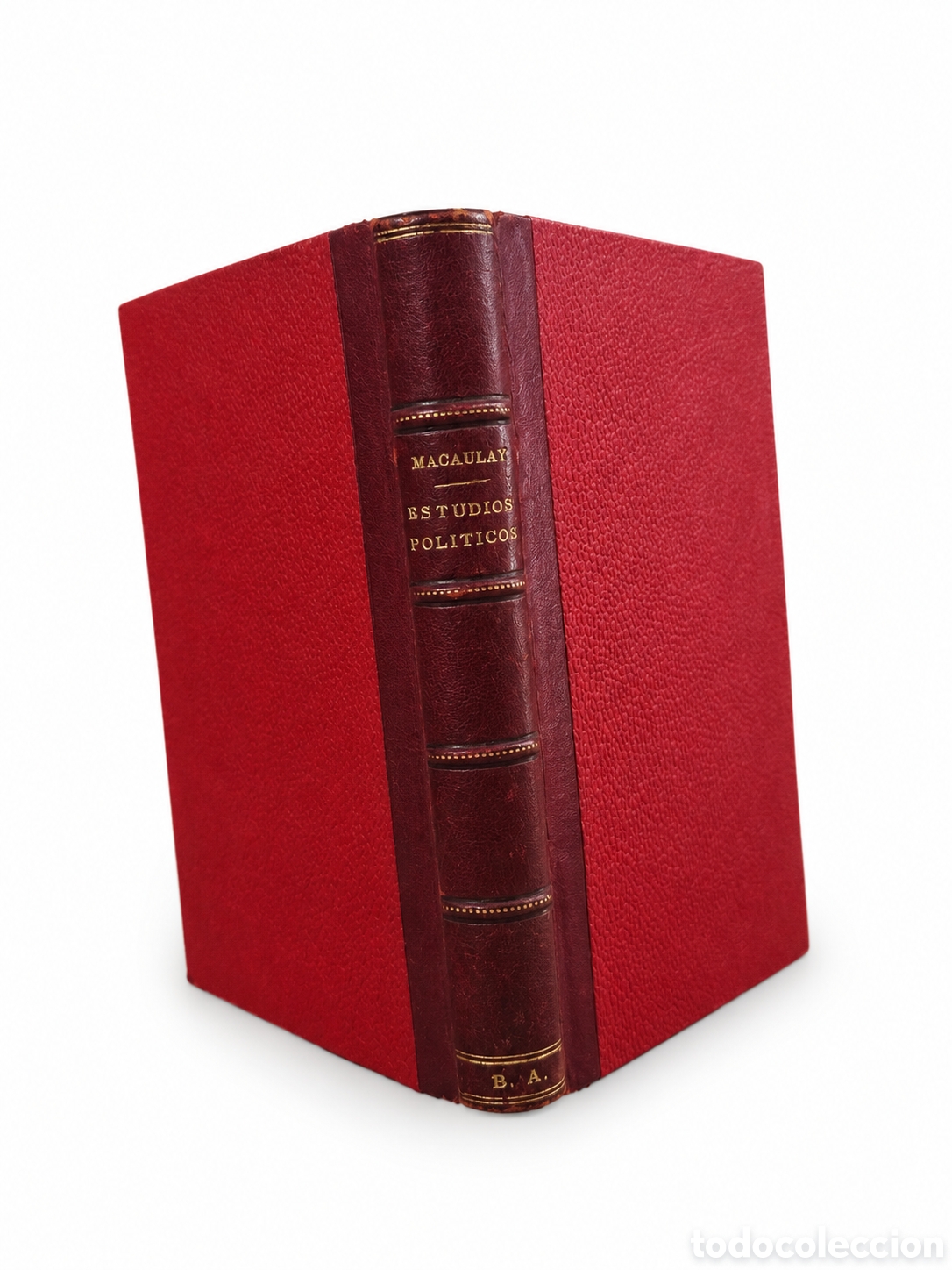 Libros antiguos: Estudios pol&iacute;ticos &ndash; Lord Macaulay (1879) - Foto 1