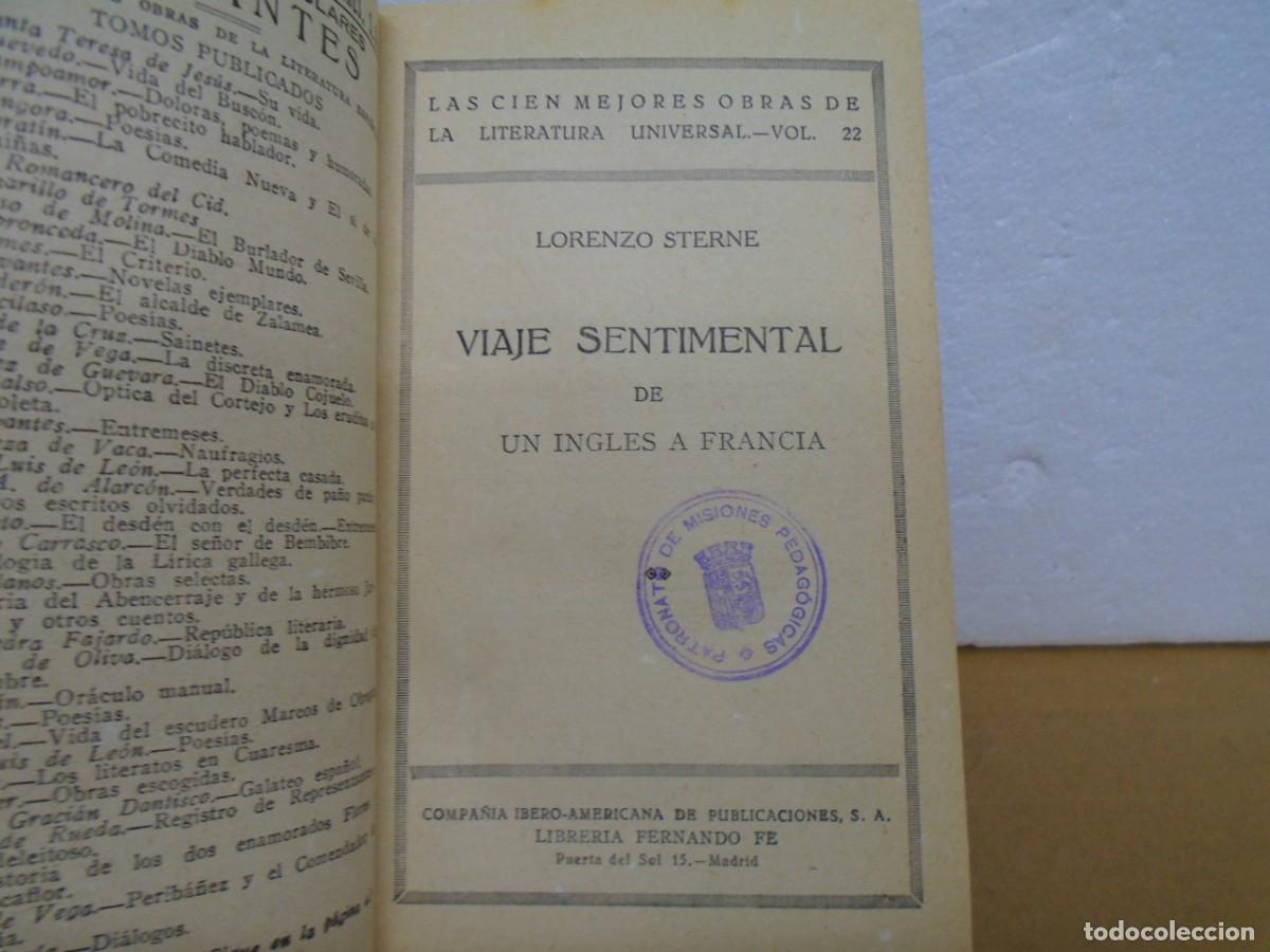 Antiquarische B&uuml;cher: LORENZO STERNE/VIAJE SENTIMENTAL DE UN INGLES A FRANCIA/IBERO-AMERICANA, 1930.