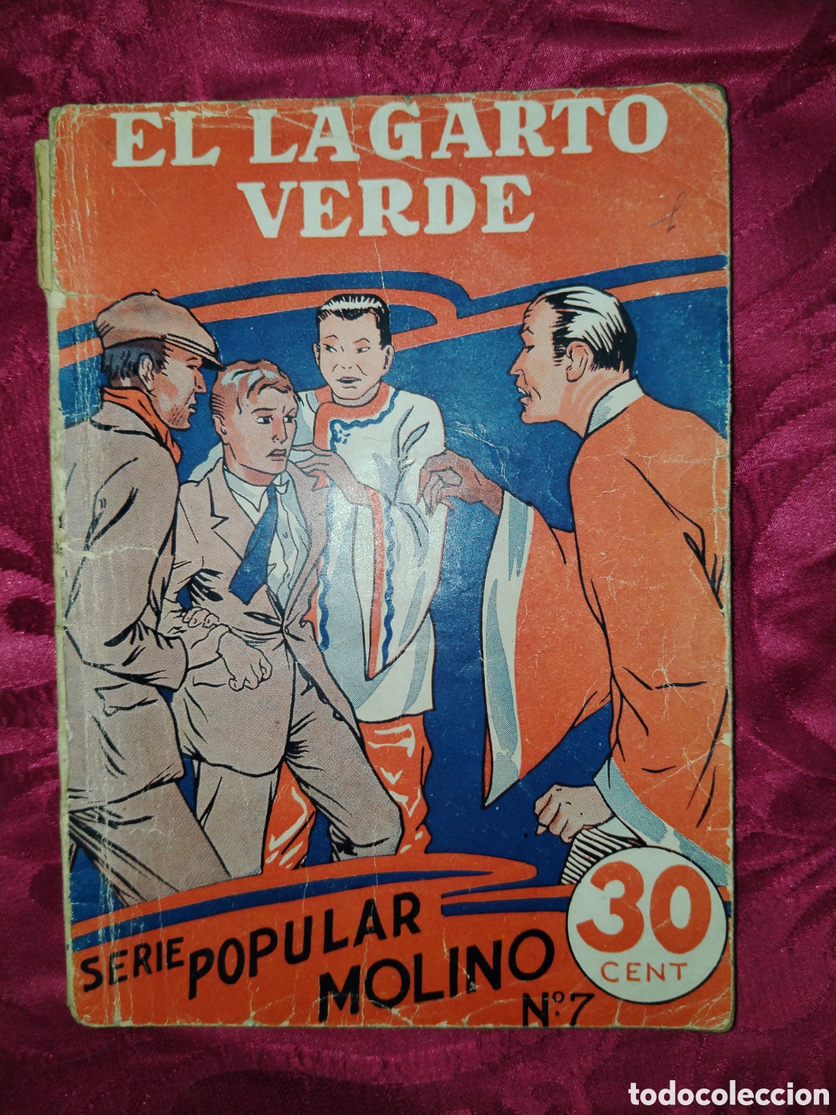 Libros antiguos: El lagarto verde. Serie popular molino. 7