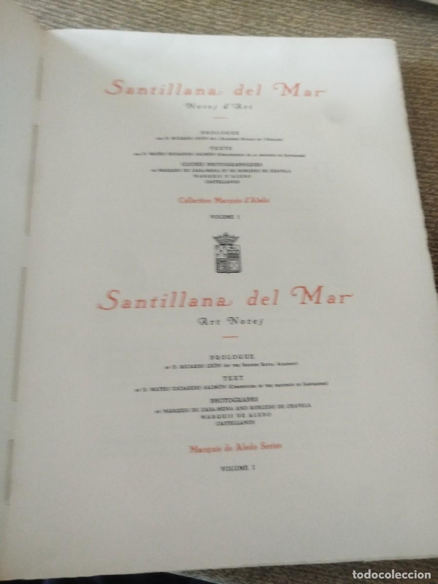 Libros antiguos: SANTILLANA DEL MAR colecci&oacute;n Marques de Aledo - Foto 4