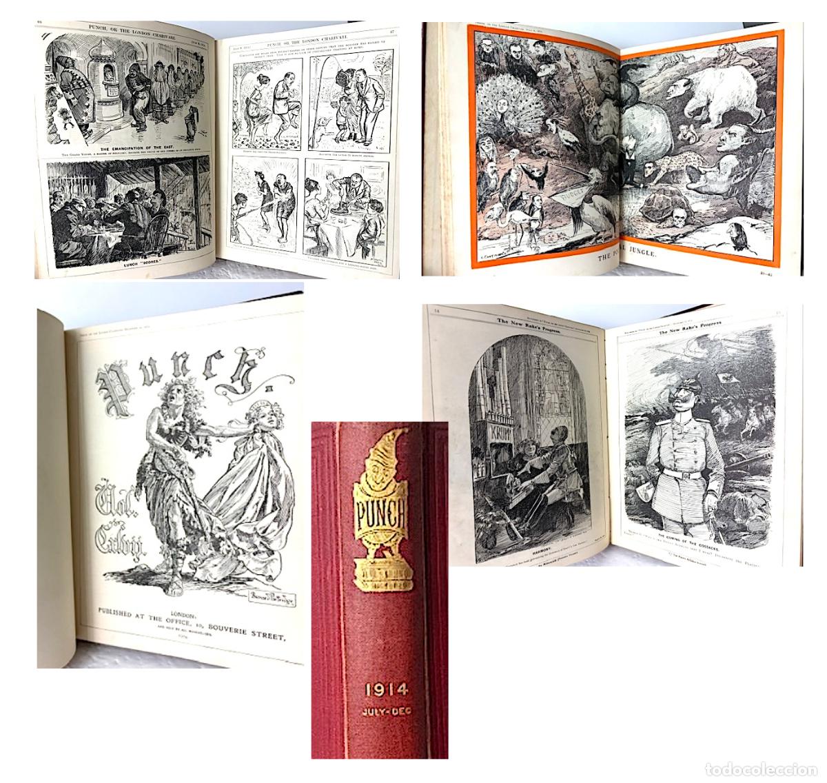 Libros antiguos: Punch or The London Charivari. Vol CXLVII. 1914 July-Dec 1&ordf; Guerra M (Buen estado)