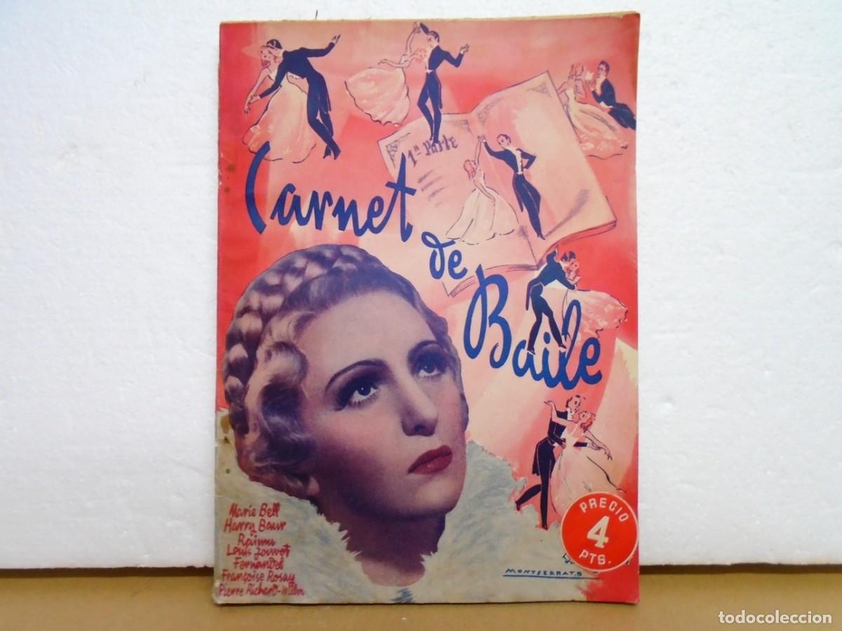 Libros antiguos: EDICIONES CINEMATOGRAFICAS&rdquo;BISTAGNE&rdquo;/CARNET DE BAILE/A&Ntilde;OS 40.