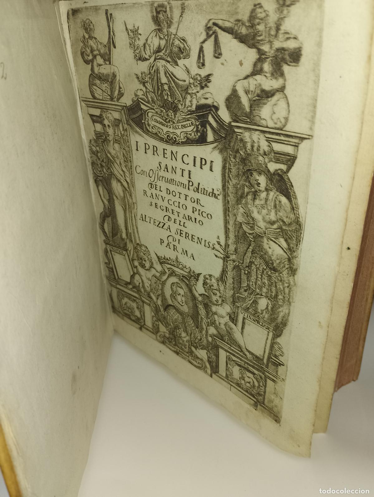 Libros antiguos: SPECCHIO DE PRENCIPI OUERO VITE DE PRENCIPI SANTI. RANUCCIO PICO 1622 PRIMERA