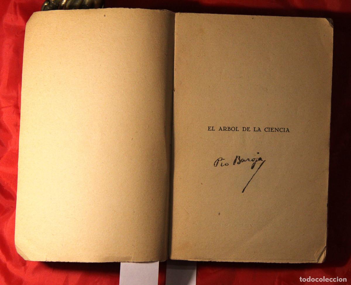 Libros antiguos: PIO BAROJA - EL ARBOL DE LA CIENCIA - FIRMADO