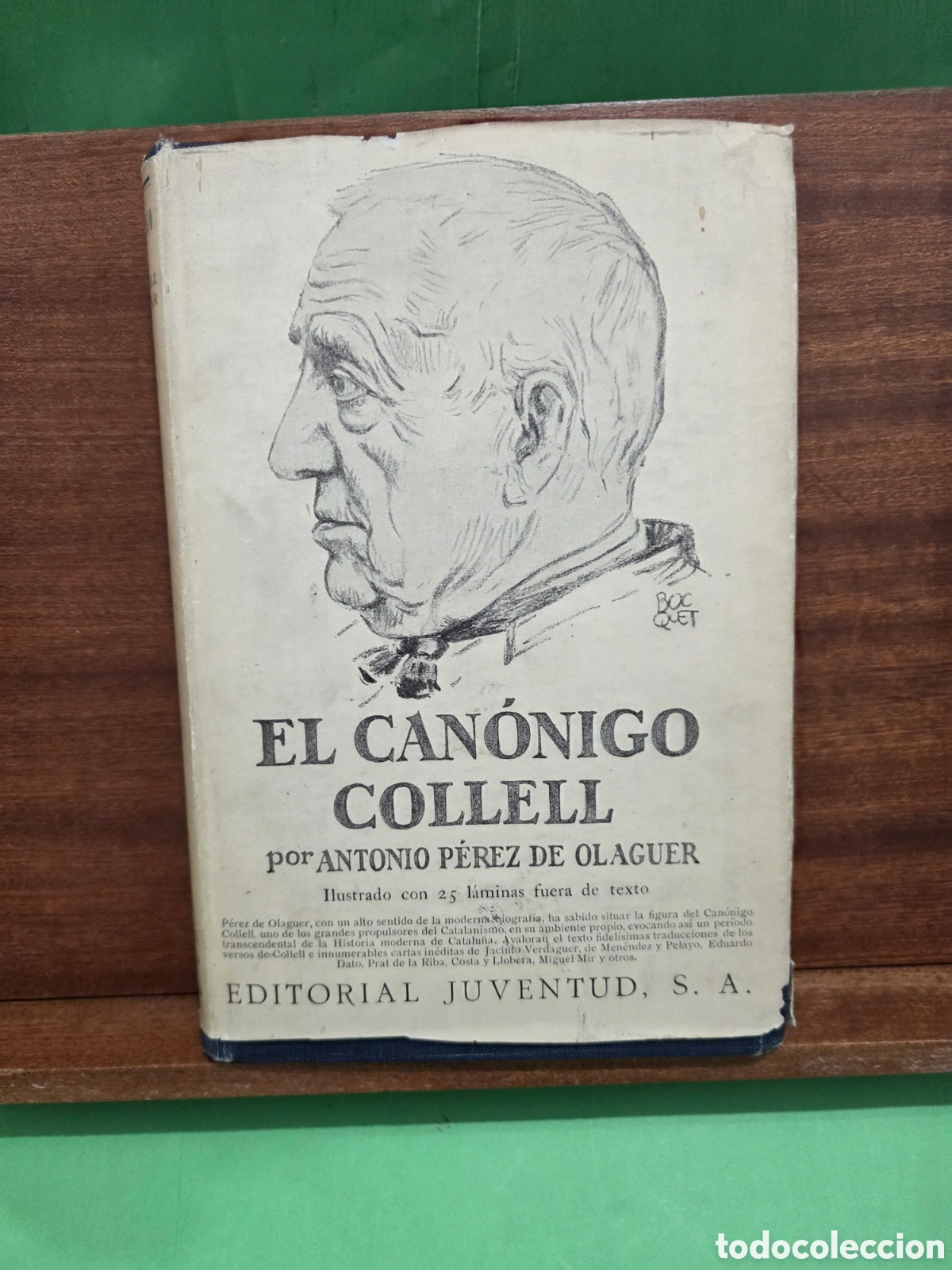 Libros antiguos: ANTIGUO LIBRO...1933...&rdquo;&rdquo;EL CAN&Oacute;NIGO COLLEL&rdquo;&rdquo;...A. P&Eacute;REZ DE OLAGUER...EDITORIAL JUVENTUD...