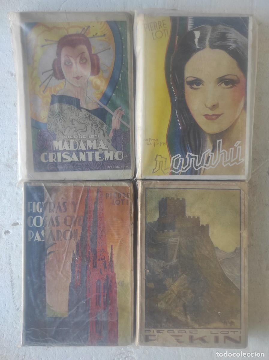 Livres anciens: lote 4 libros PIERRE LOTI, cubierta de ARTURO BALLESTER : MADAMA CRISANTEMO, RARAHU, FIGURAS Y