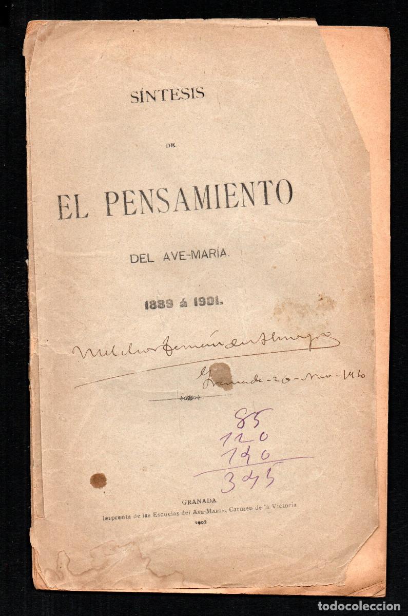 Livros antigos: S&iacute;ntesis del Pensamiento del Ave-Mar&iacute;a (1889 &aacute; 1901).