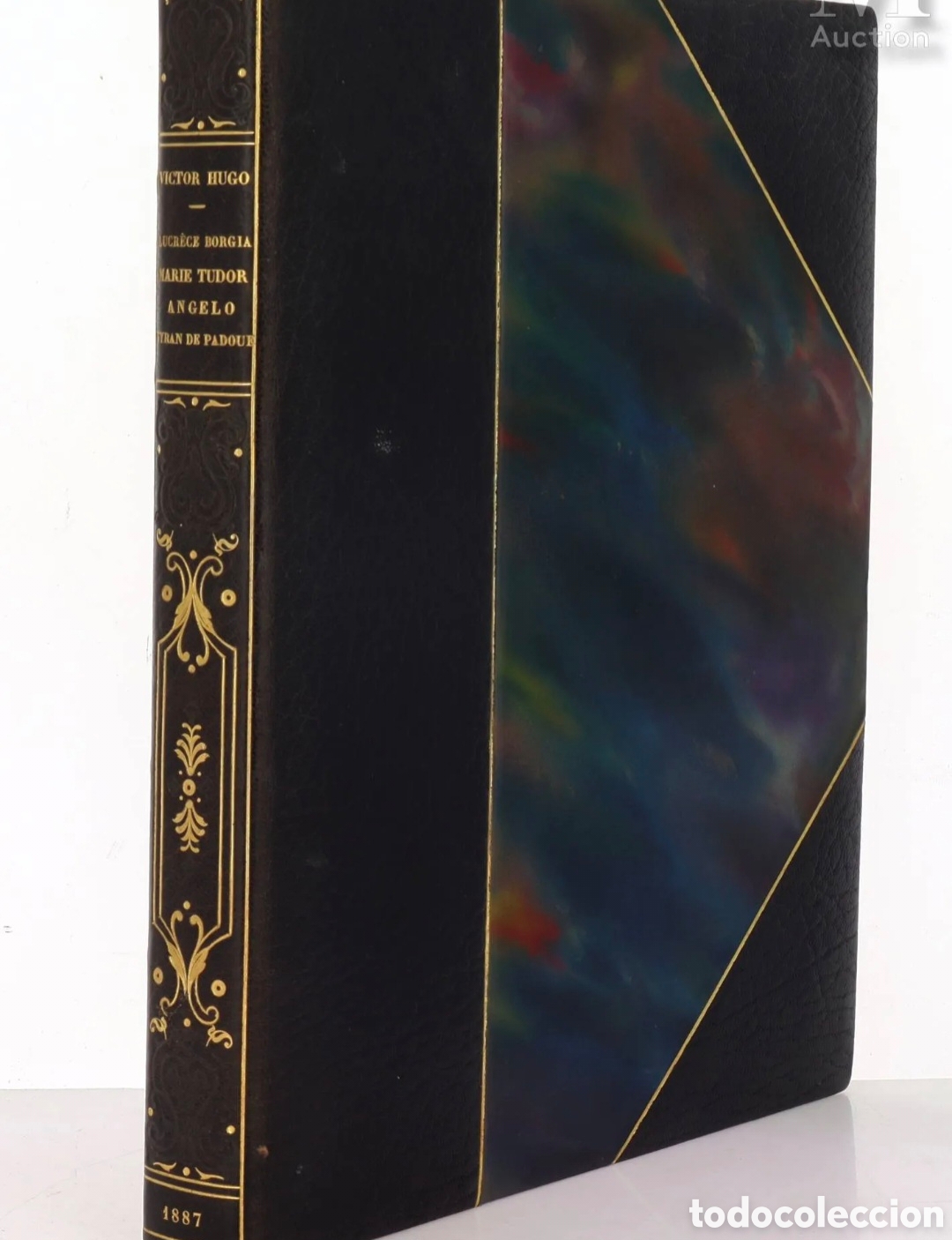 Livros antigos: VICTOR HUGO 1887 Testard CHINA 50ex - n&ordm;263 - doble suite + sat&eacute;n Lyon + vitela acuarelada + Gill 2