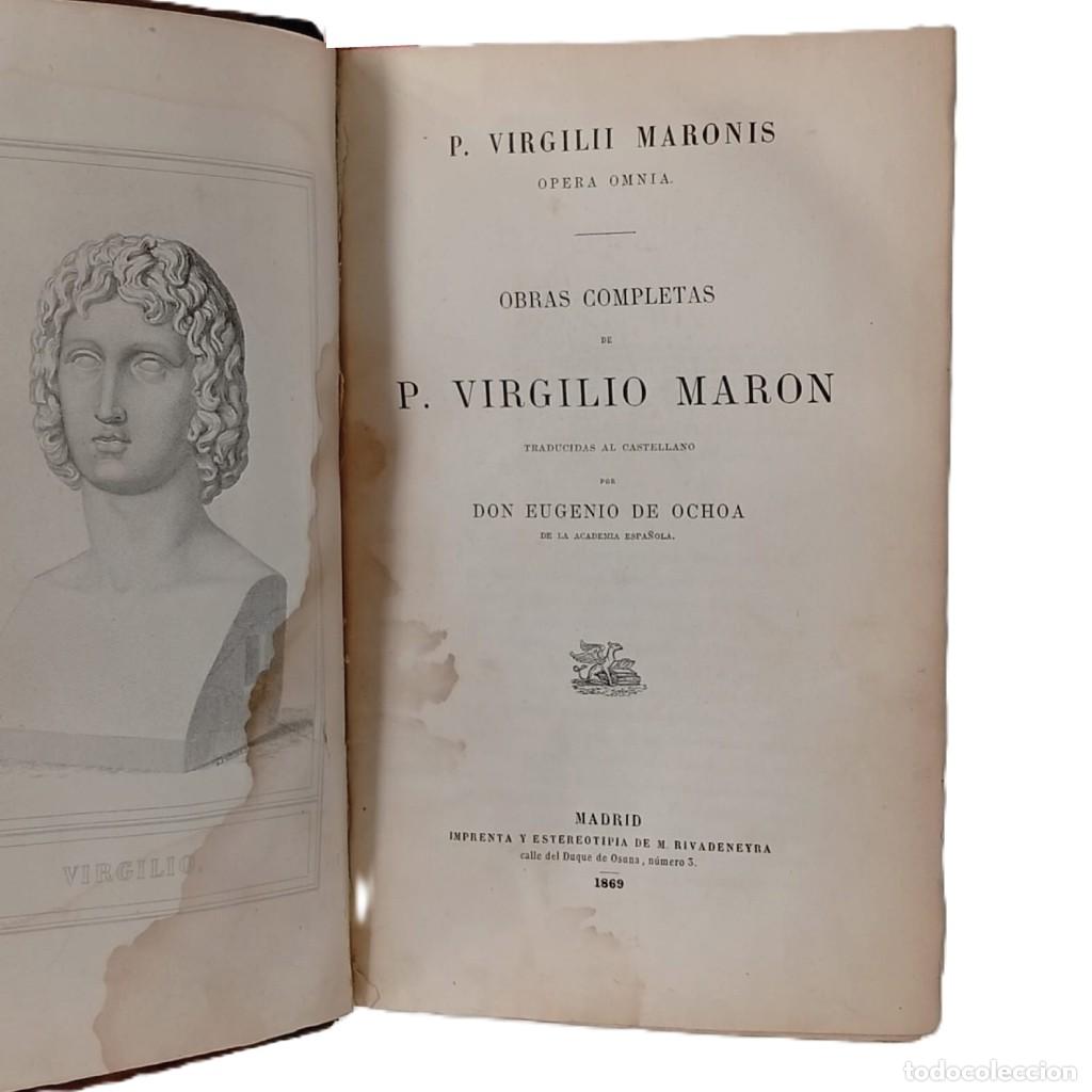 Libros antiguos: OBRAS COMPLETAS DE P. VIRGILIO MARON. Virgilio - Foto 2