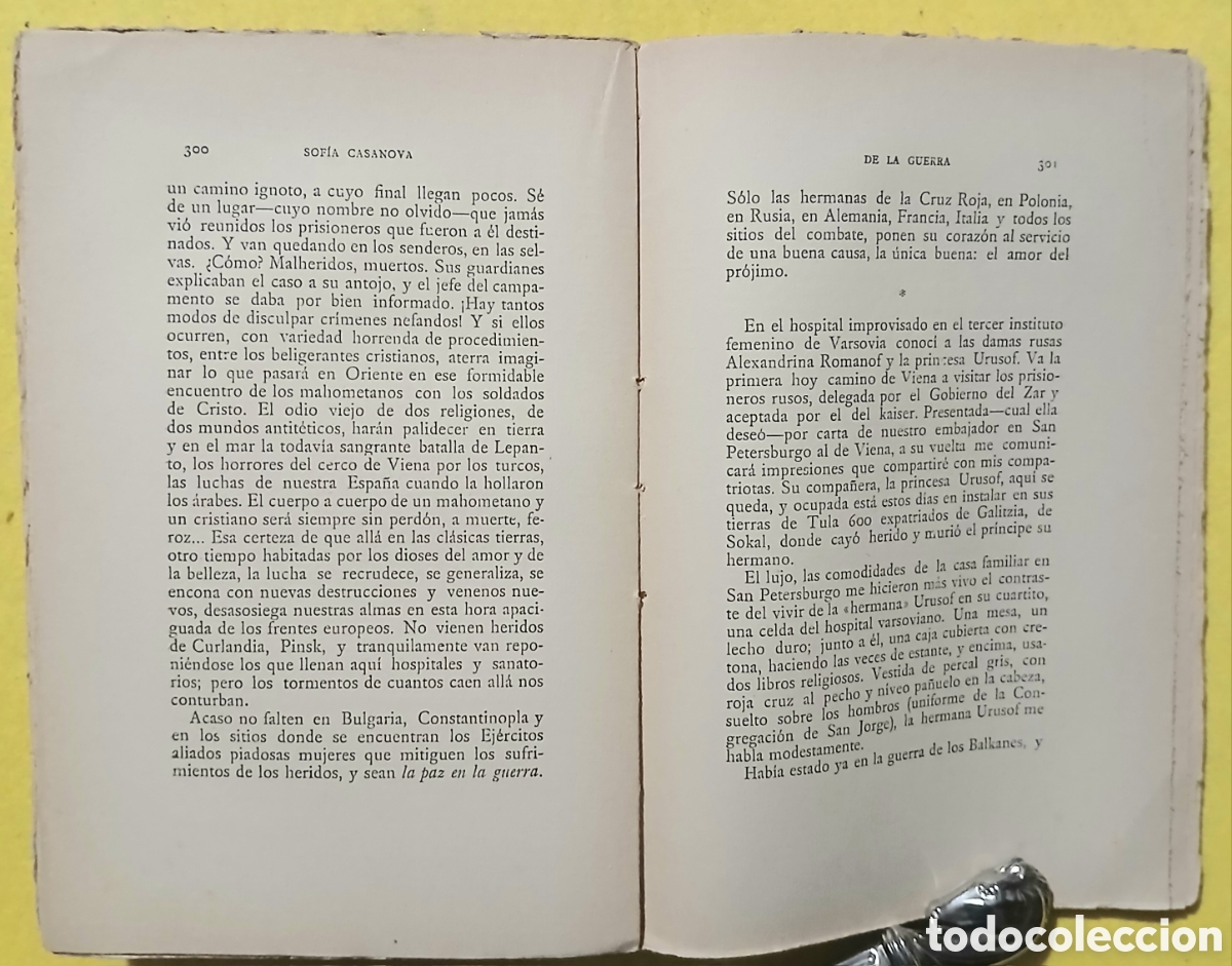 Libros antiguos: De la guerra, Sofia Casanova - Foto 6