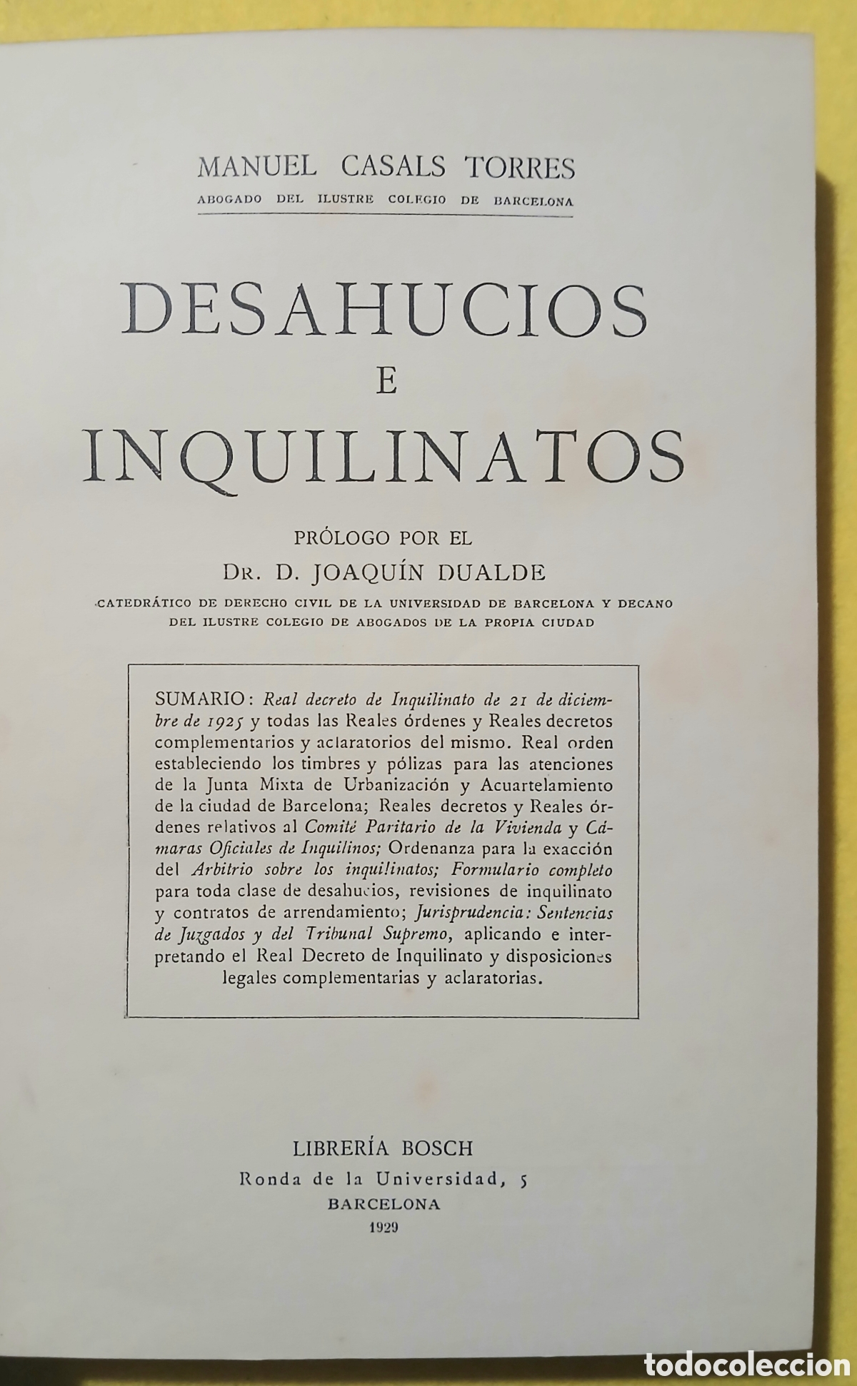 Libros antiguos: Deshaucios e inquilinatos - Foto 3