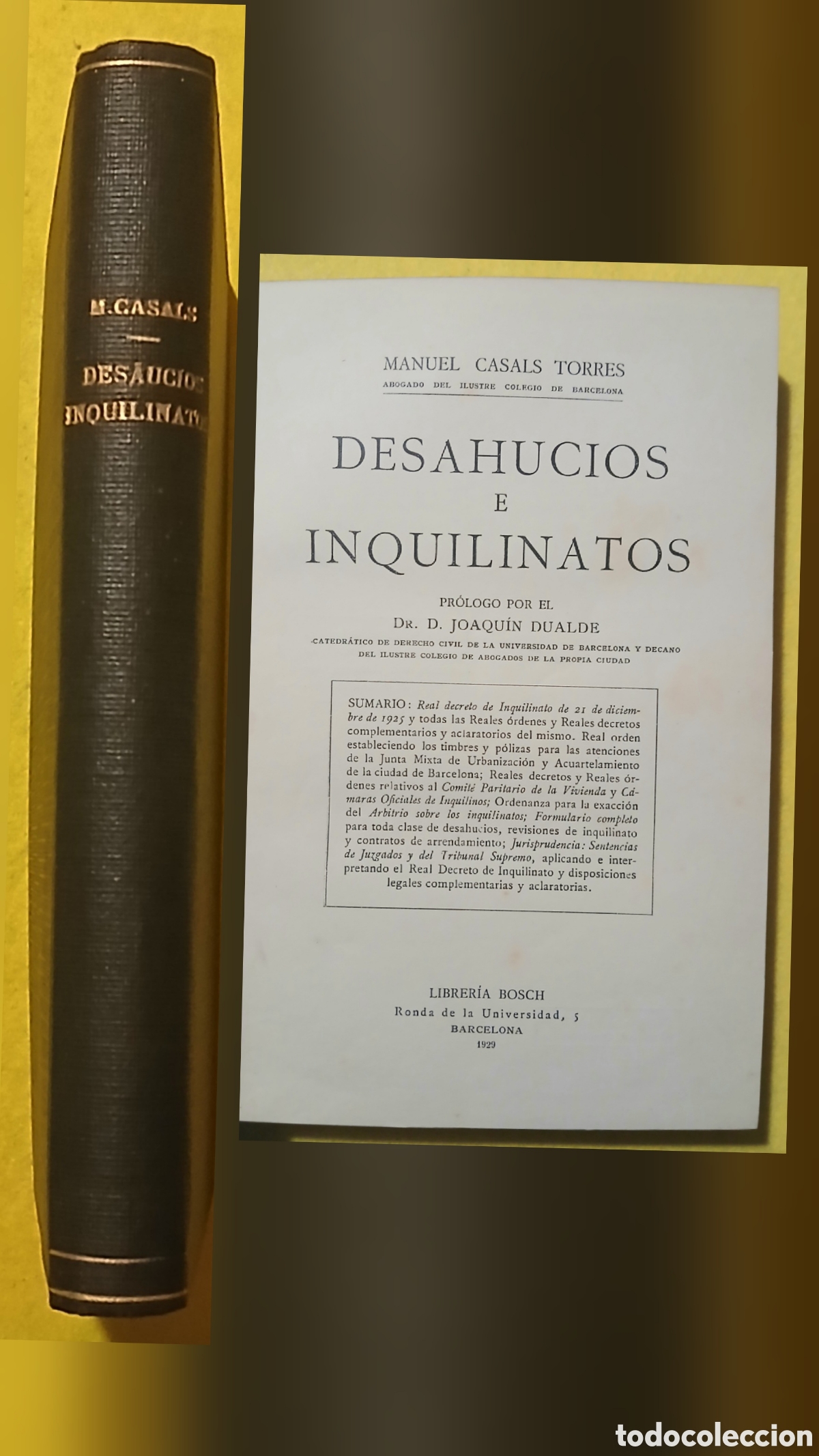 Libros antiguos: Deshaucios e inquilinatos - Foto 1