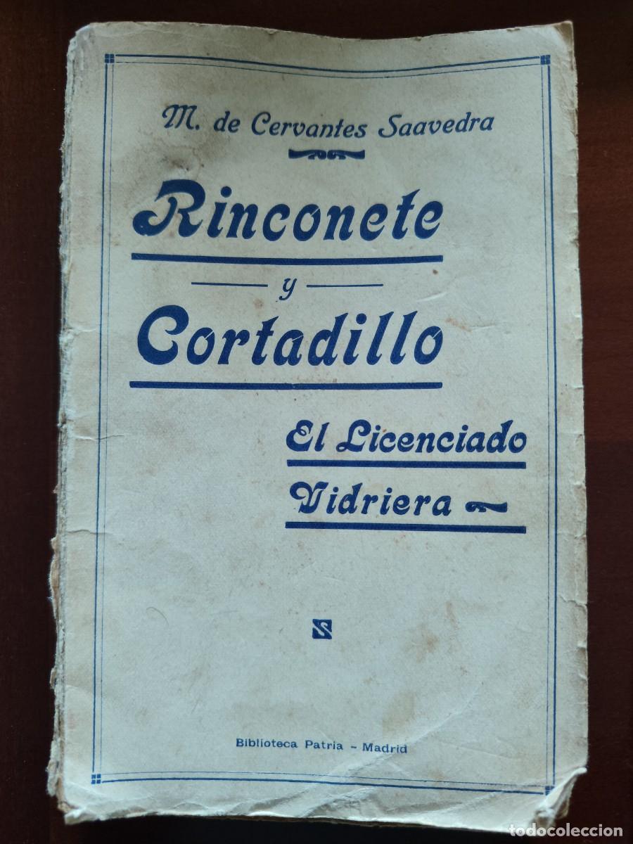 Antiquarische B&uuml;cher: Cervantes. Rinconete y Cortadillo. El licenciado Vidriera. C&oacute;rdoba, hacia 1900. Rara edici&oacute;n popular