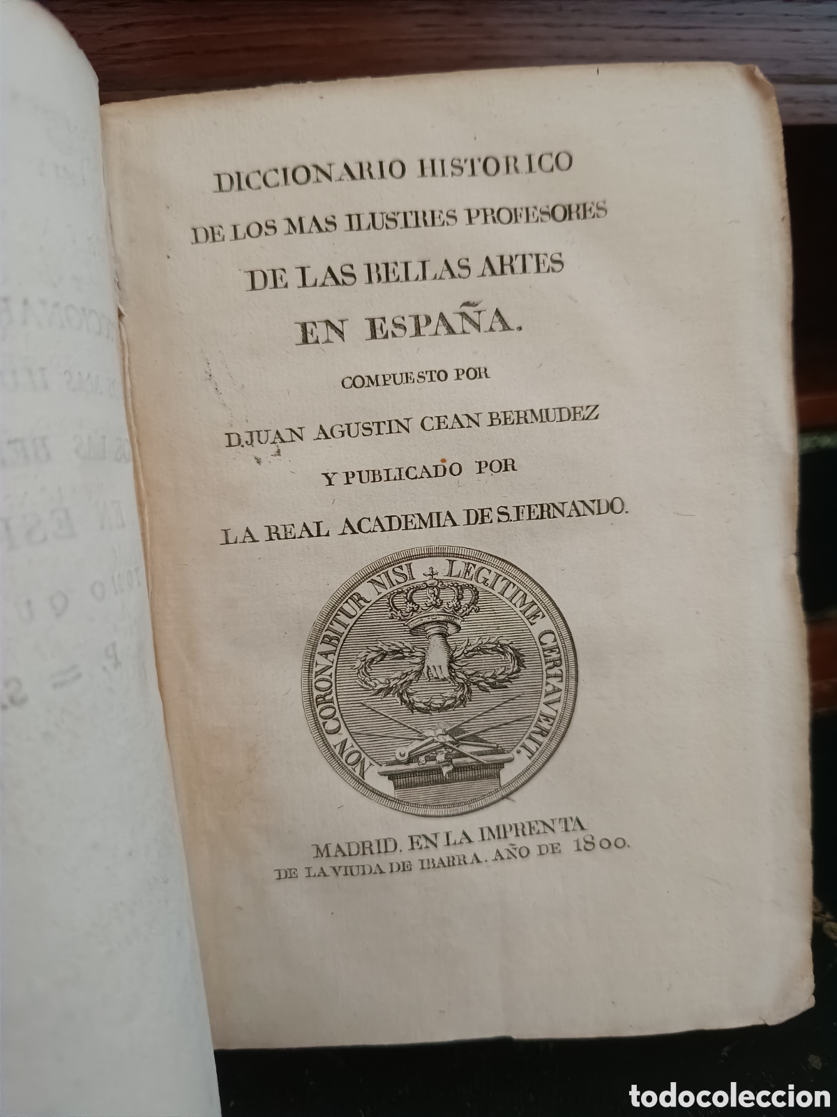 Libros antiguos: 1800 CEAN BERMUDEZ. DICCIONARIO HIST&Oacute;RICO DE LAS BELLAS ARTES EN ESPA&Ntilde;A. TOMO IV IBARRA.